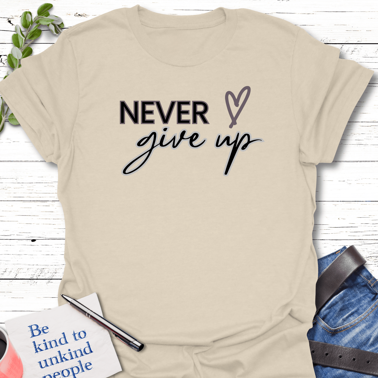 T-Shirt Natural / S Adored T-Shirt Echo Kindness Printify