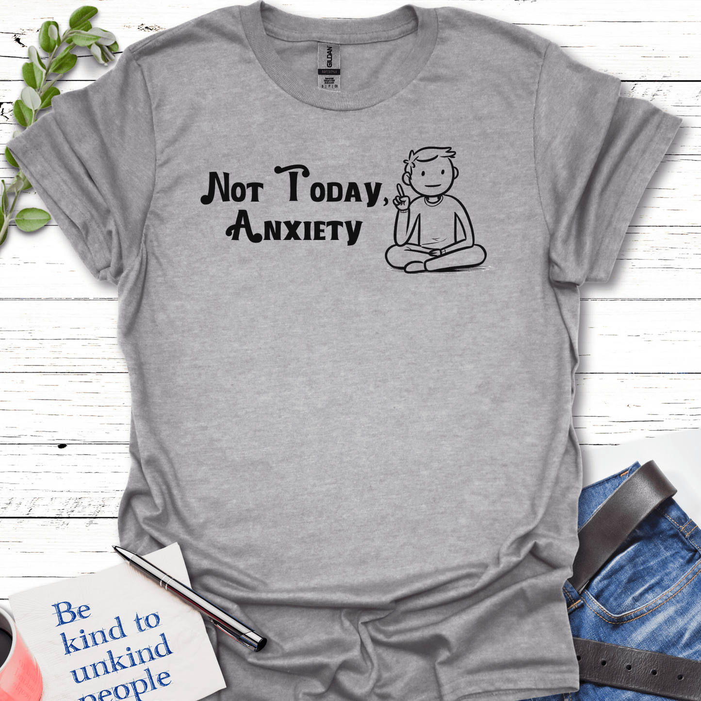 T-Shirt Sport Grey / S Anxiety Blocker T-Shirt Echo Kindness Printify