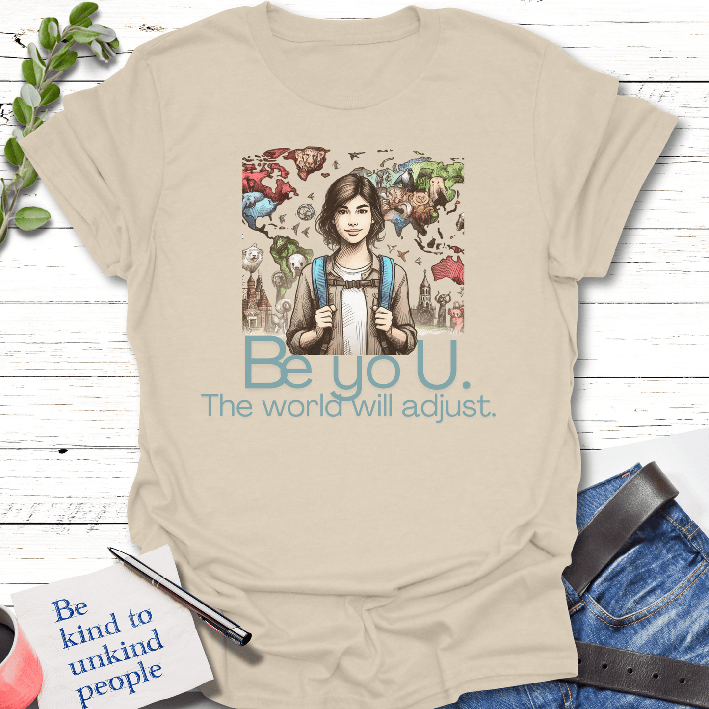 T-Shirt Authentically You T-Shirt Echo Kindness Printify