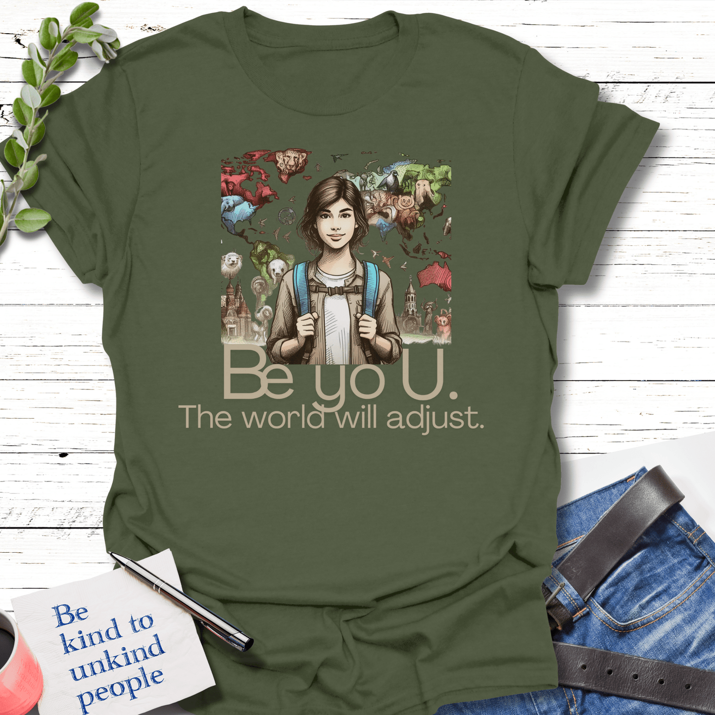 T-Shirt Authentically You T-Shirt Echo Kindness Printify