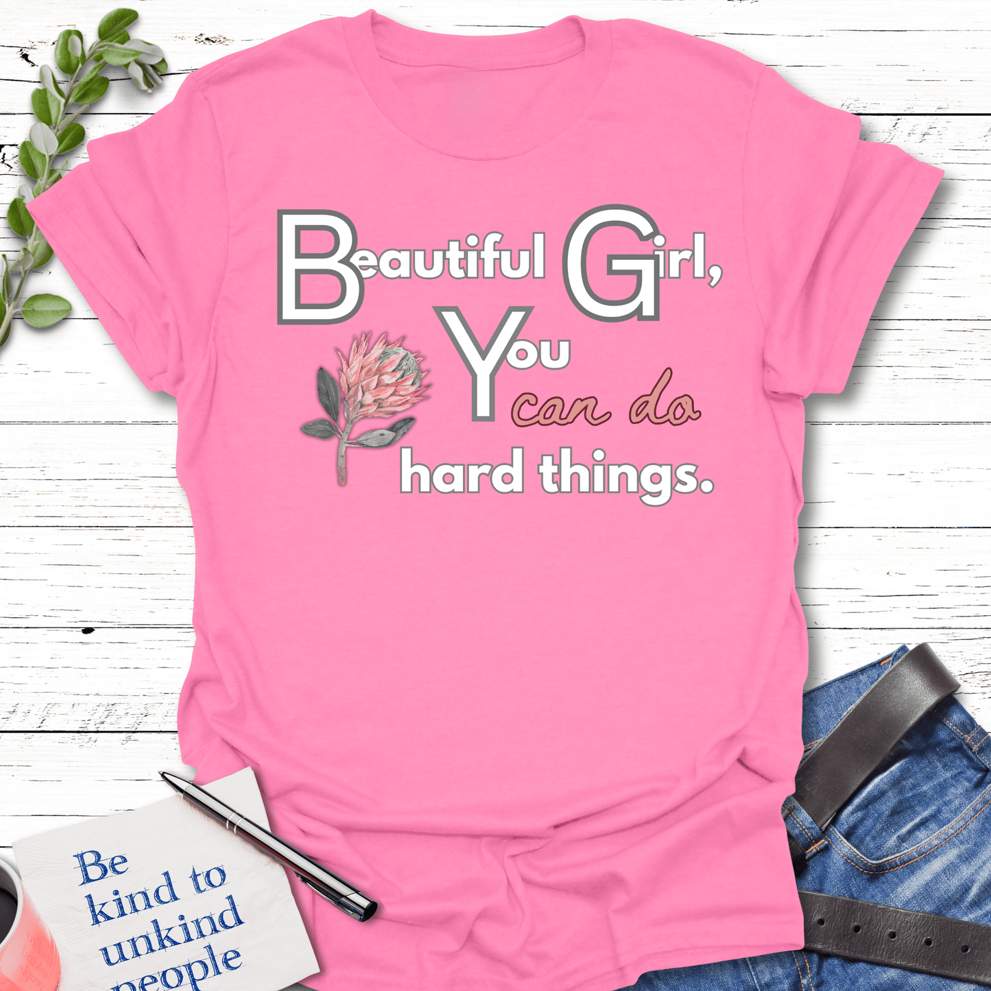T-Shirt Azalea / S Beautiful Can Do Unisex T-Shirt Echo Kindness Printify
