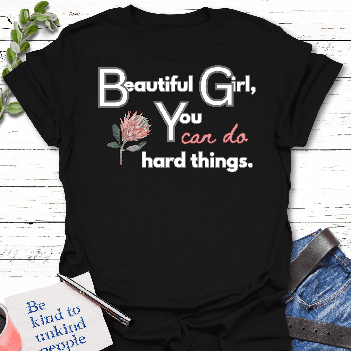 T-Shirt Black / S Beautiful Can Do Unisex T-Shirt Echo Kindness Printify