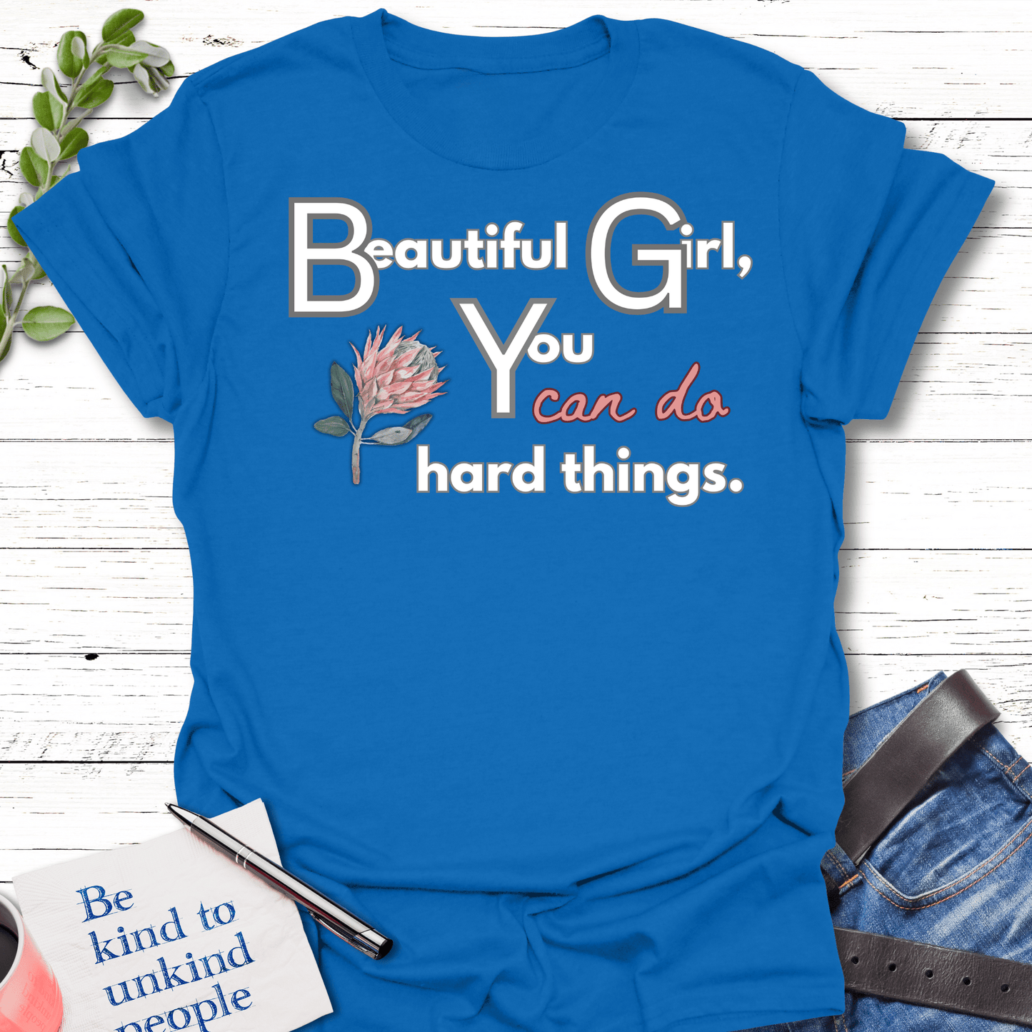 T-Shirt Royal / S Beautiful Can Do Unisex T-Shirt Echo Kindness Printify