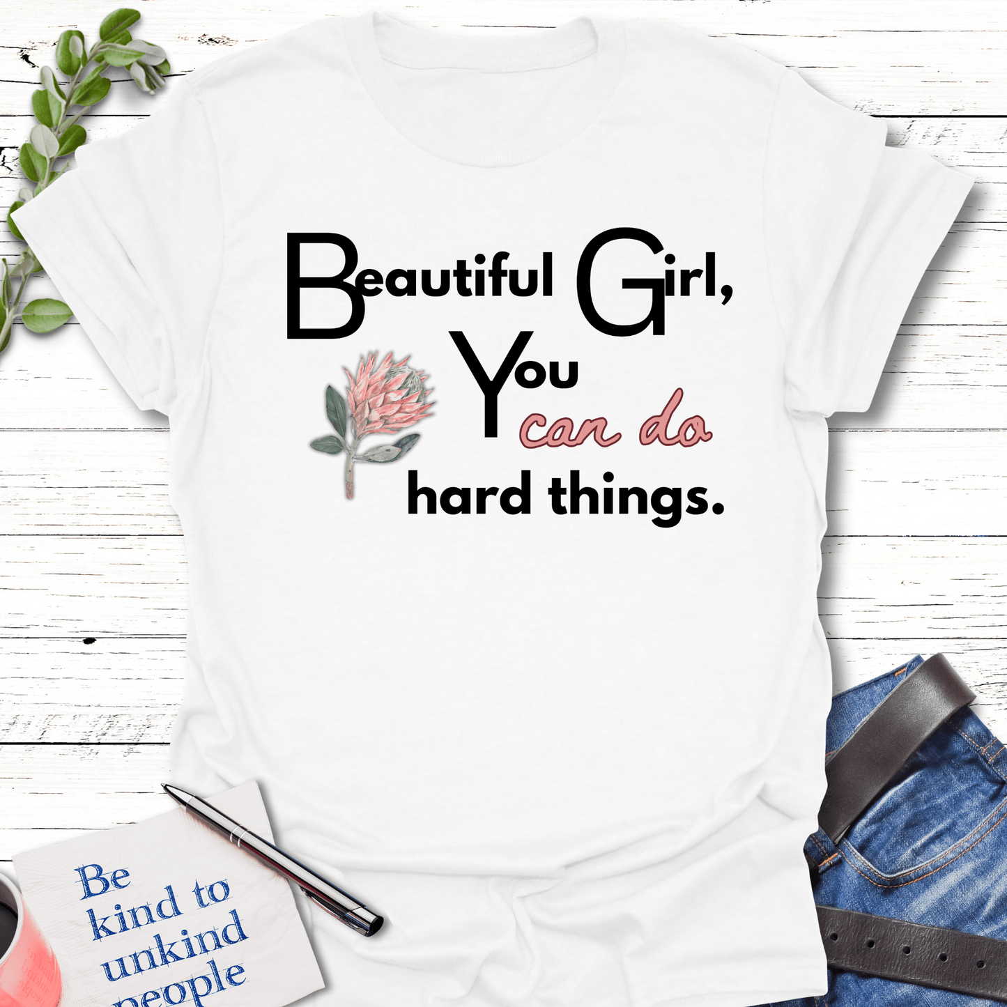 T-Shirt White / S Beautiful Can Do Unisex T-Shirt Echo Kindness Printify