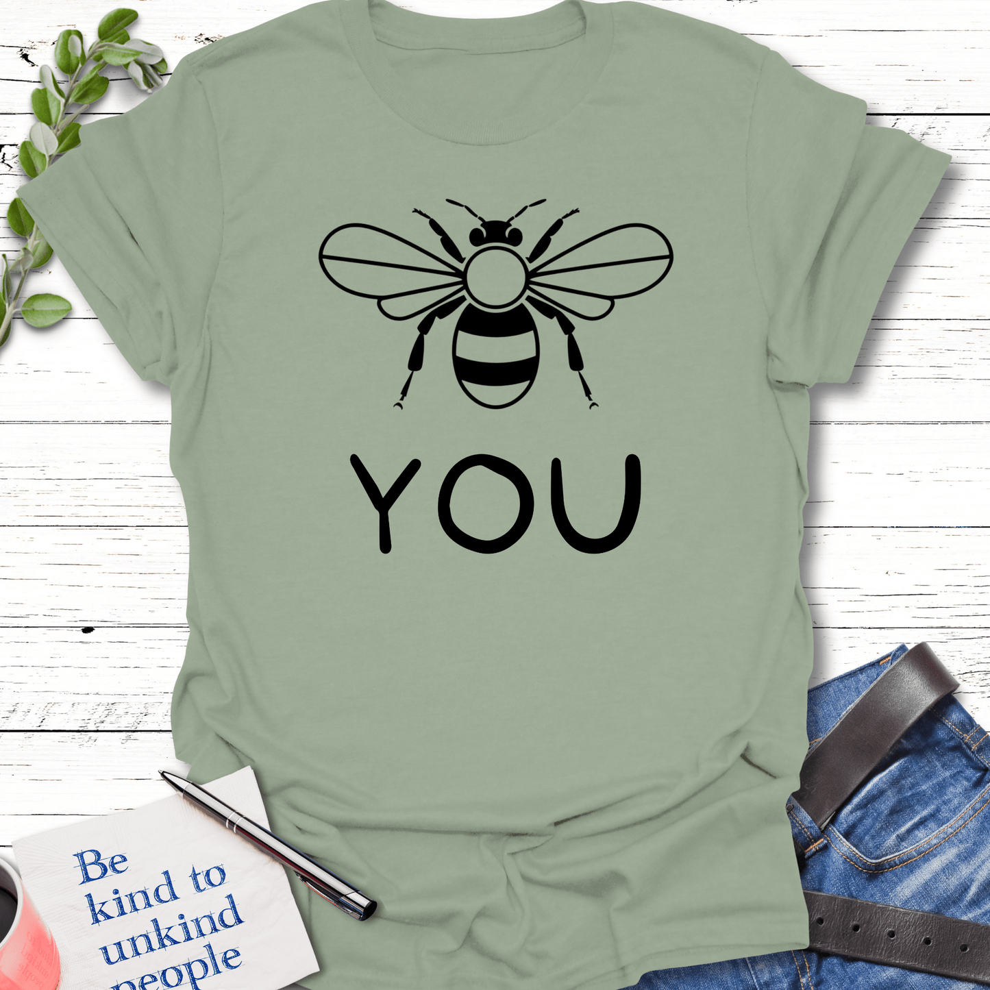 T-Shirt Sage / S Bee You T-Shirt Echo Kindness Printify