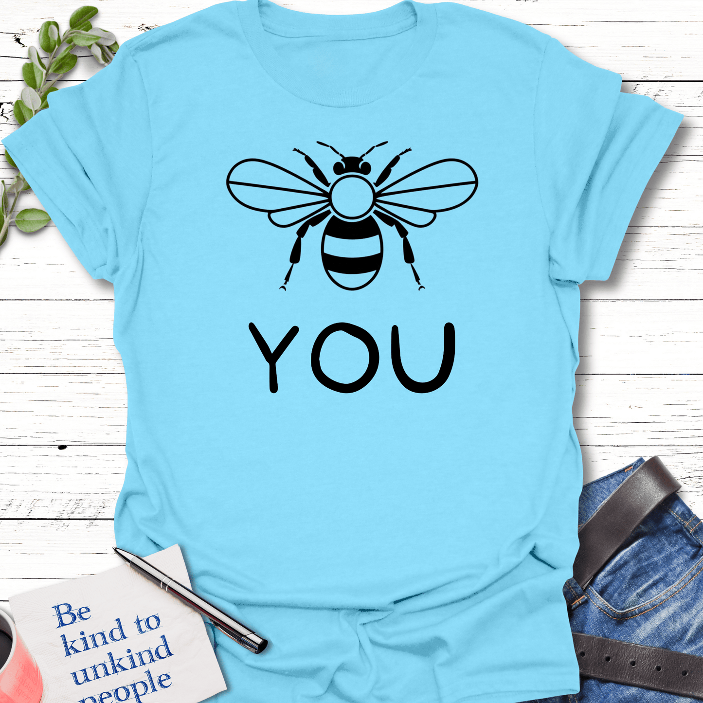 T-Shirt Sky / S Bee You T-Shirt Echo Kindness Printify