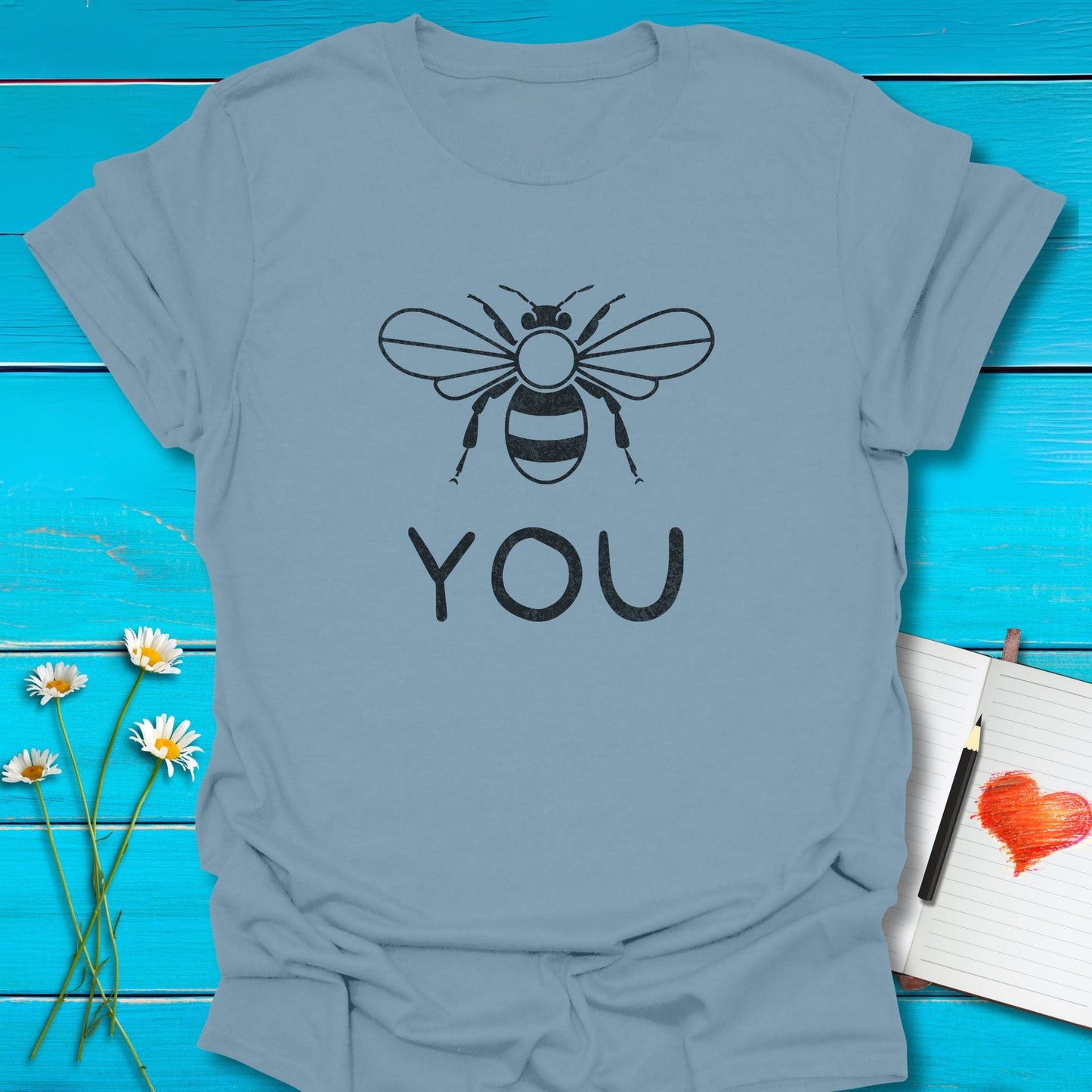 T-Shirt Stone Blue / S Bee You T-Shirt Echo Kindness Printify