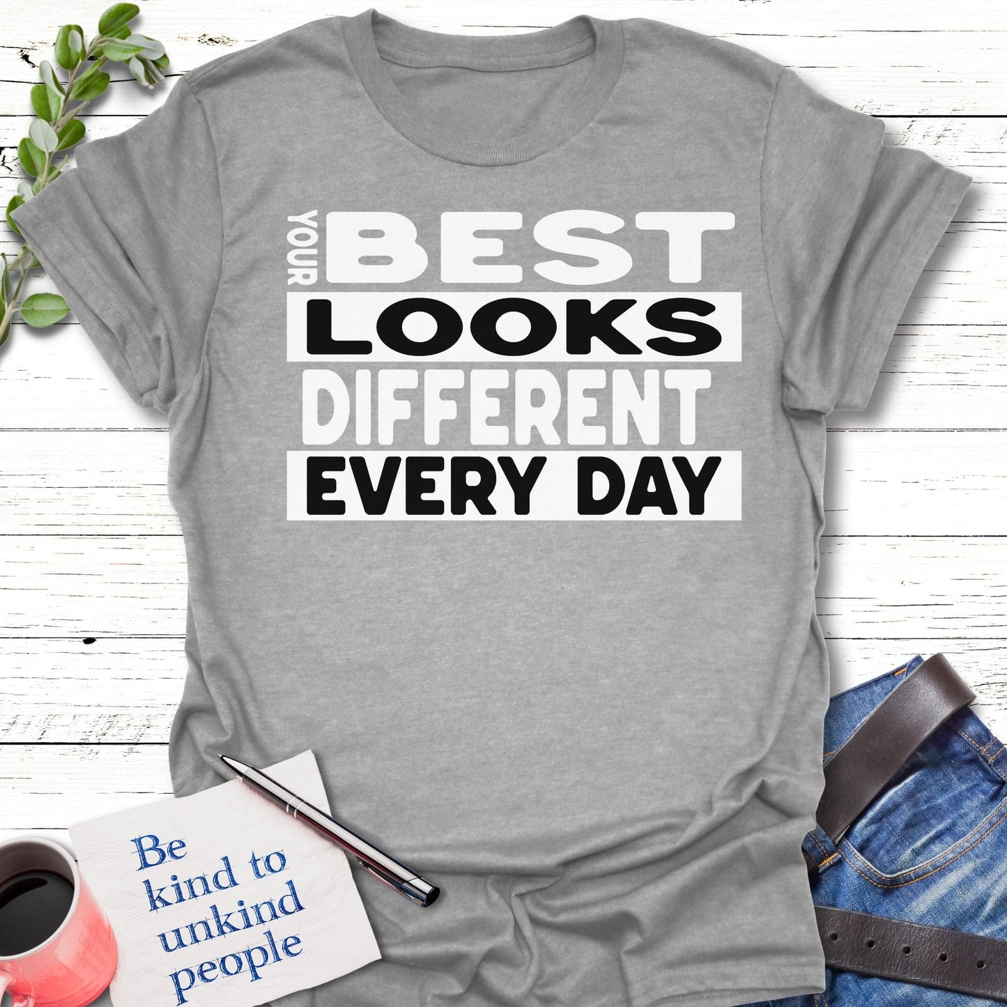T-Shirt Sport Grey / S Best Looks Different T-Shirt Echo Kindness Printify