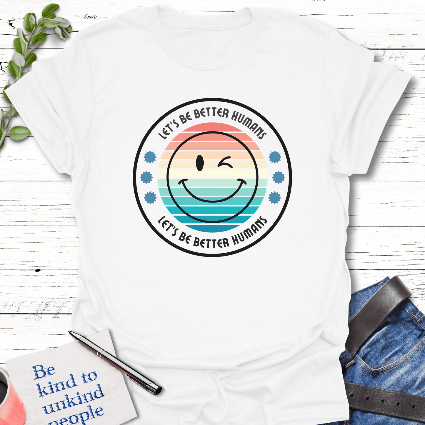 T-Shirt White / S Better Humans T-Shirt Echo Kindness Printify