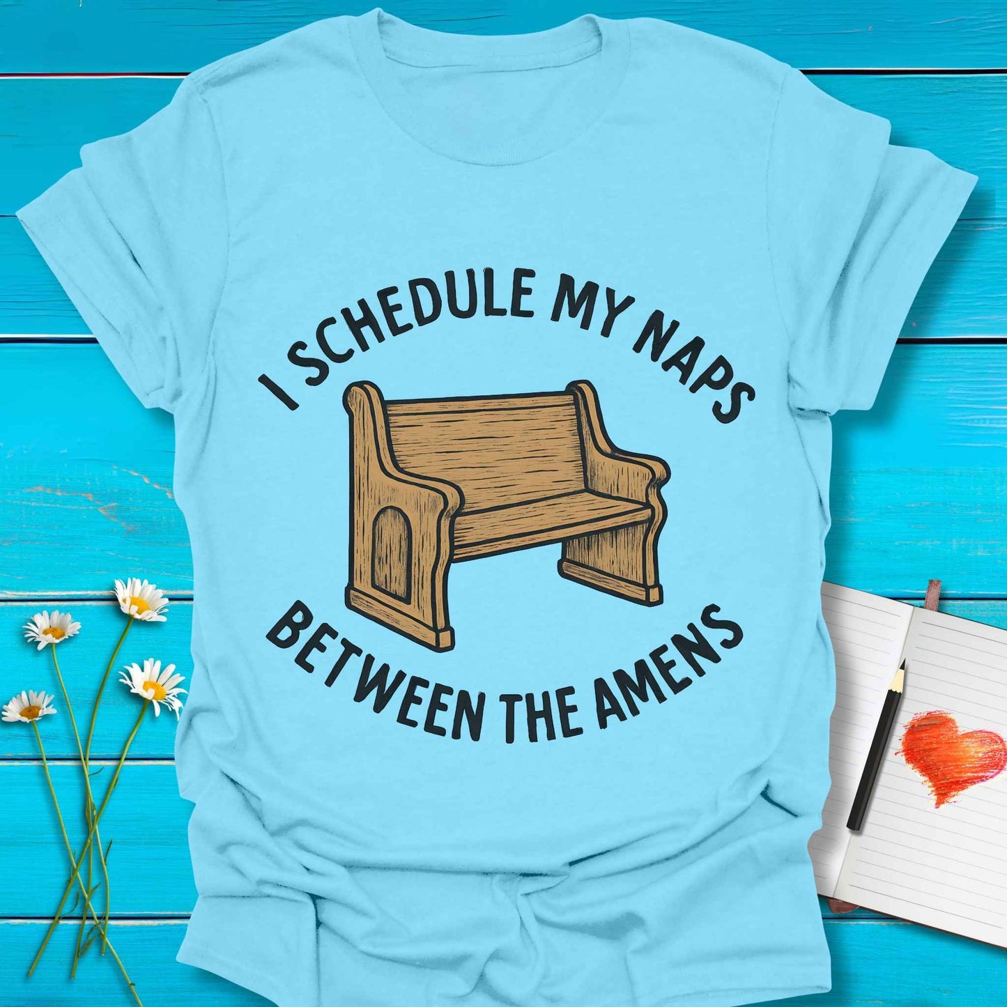 T-Shirt Sky / S Between Amens T-Shirt Echo Kindness Printify