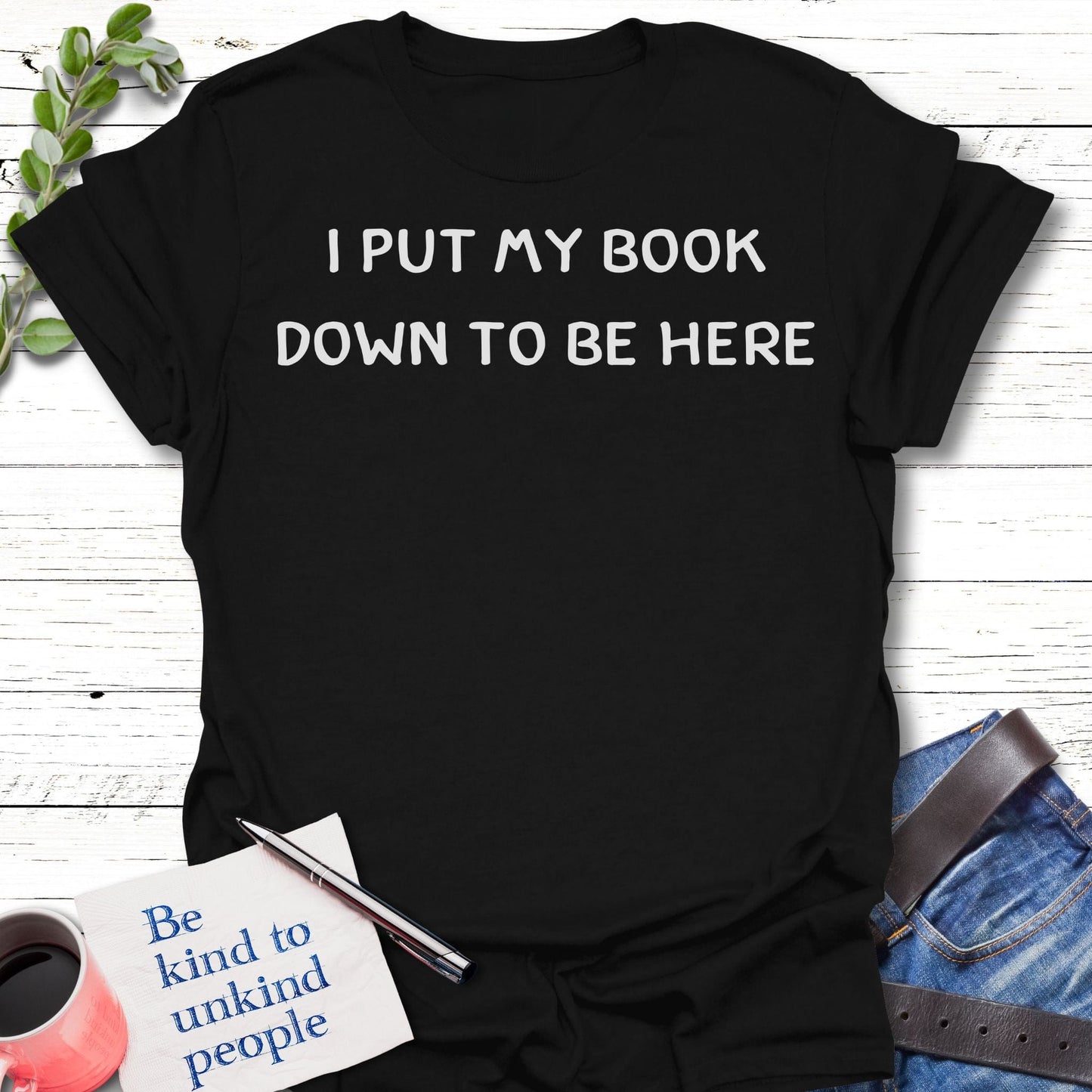 T-Shirt Black / S Bookmark Life T-Shirt Echo Kindness Printify