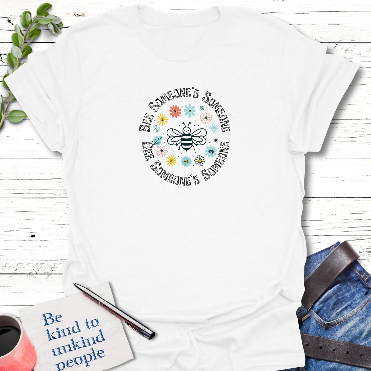 T-Shirt White / S Buzz of Belonging T-Shirt Echo Kindness Printify