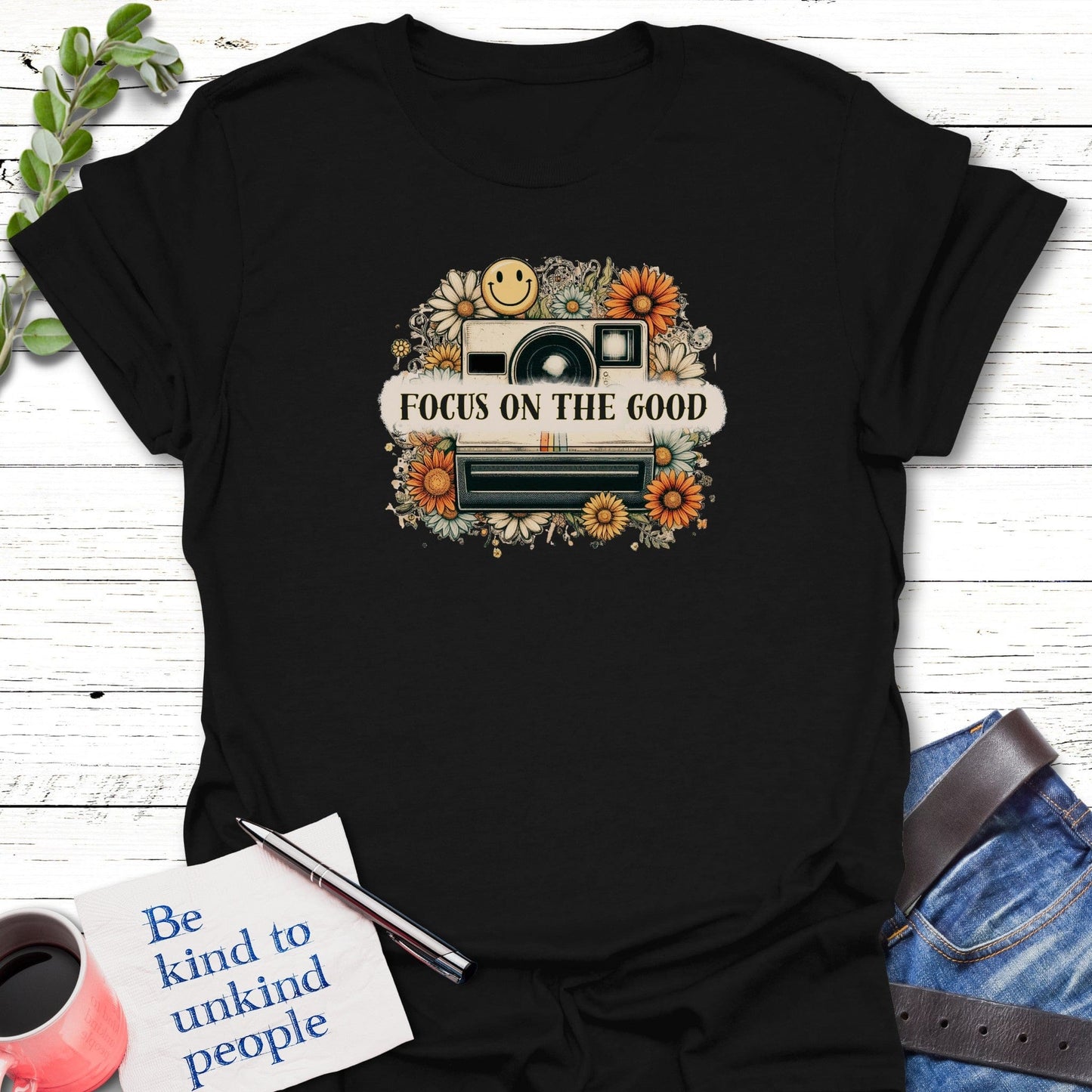 T-Shirt Black / S Capture the Good T-Shirt Echo Kindness Printify