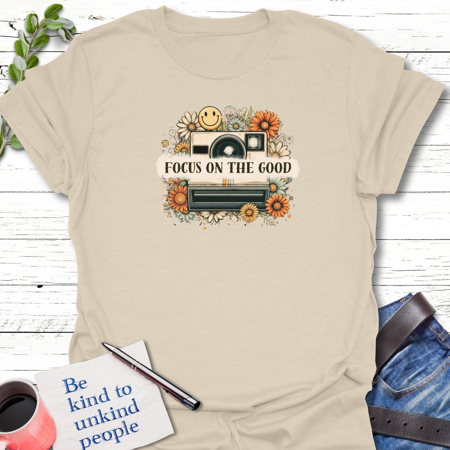 T-Shirt Natural / S Capture the Good T-Shirt Echo Kindness Printify