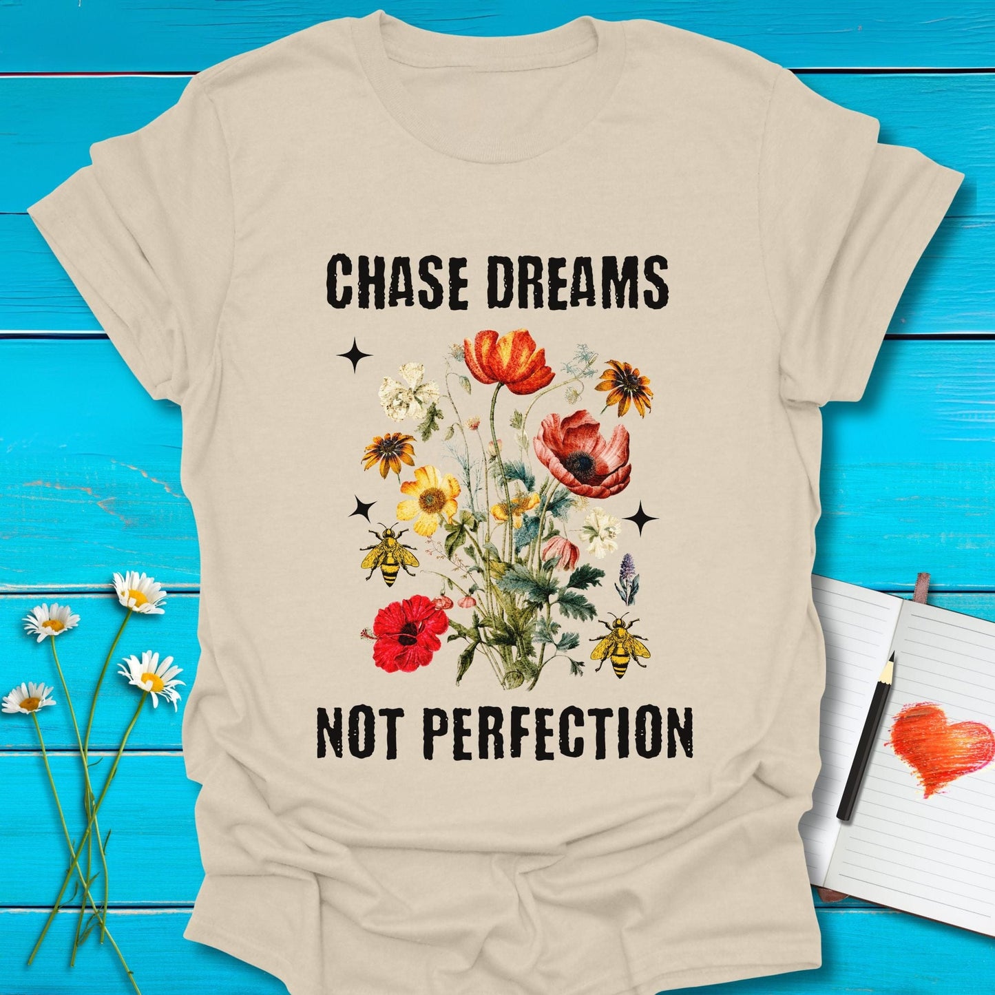 T-Shirt Natural / S Chase Dreams T-Shirt Echo Kindness Printify
