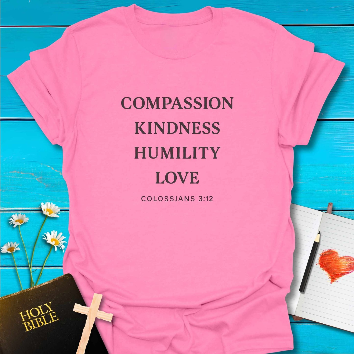 T-Shirt Azalea / S Compassion T-Shirt Echo Kindness Printify