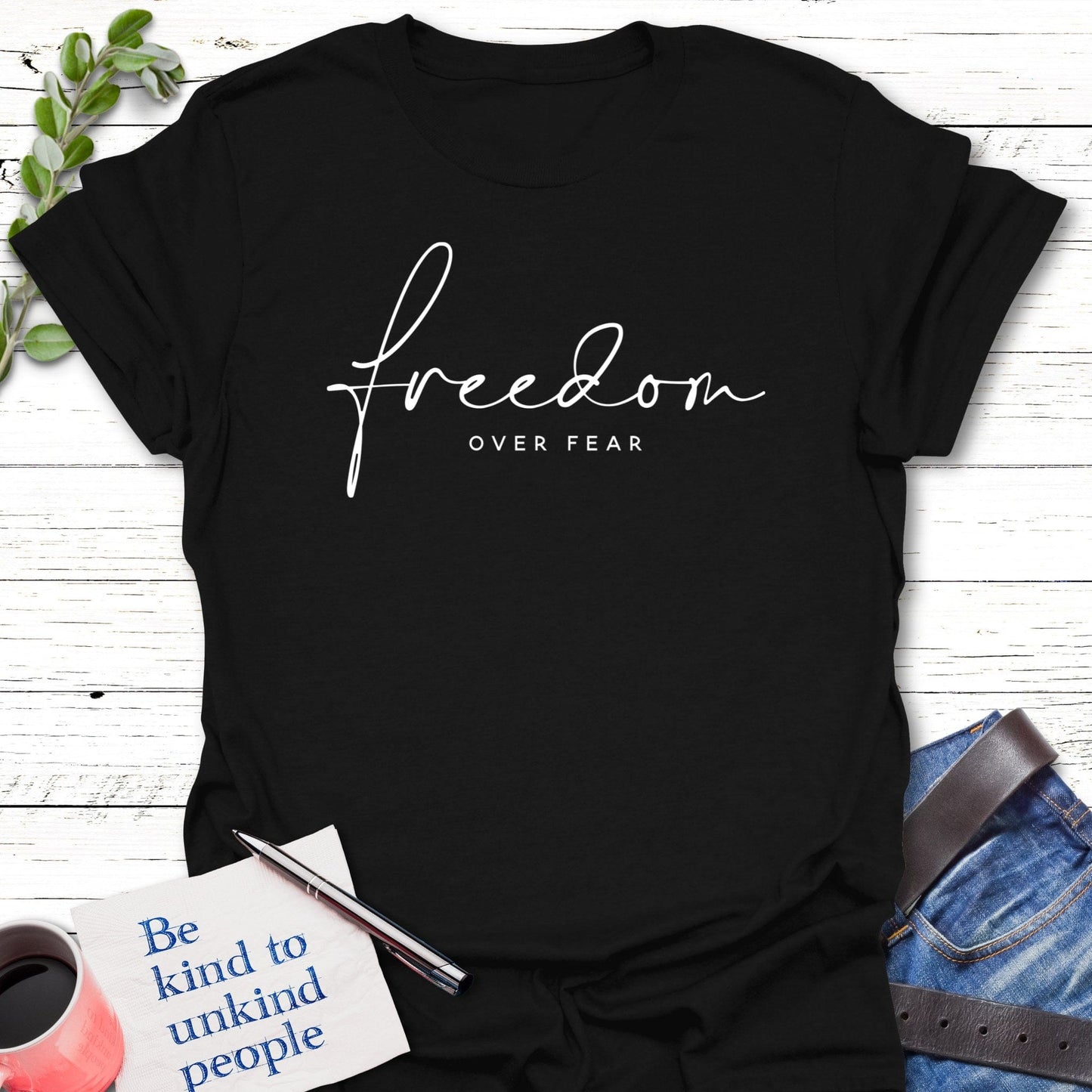 T-Shirt Black / S Courageous T-Shirt Echo Kindness Printify