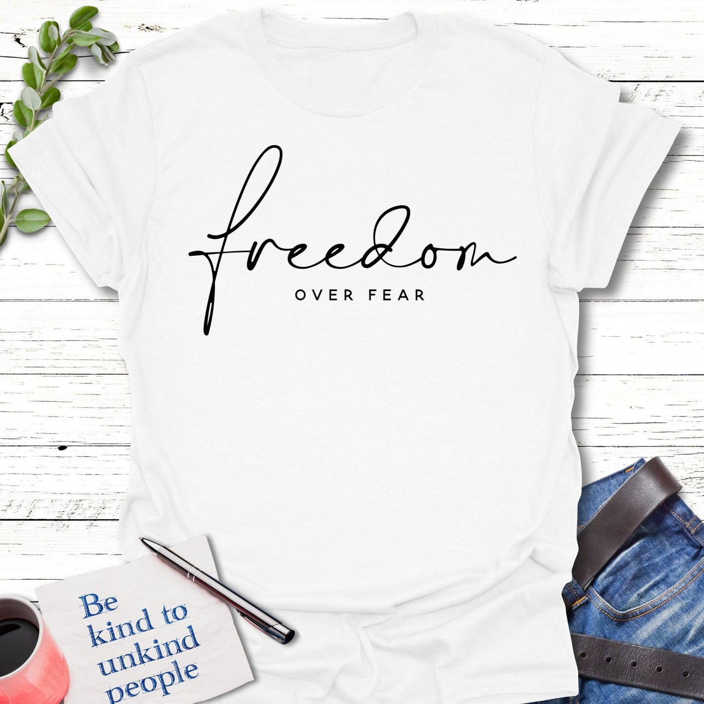 T-Shirt White / S Courageous T-Shirt Echo Kindness Printify