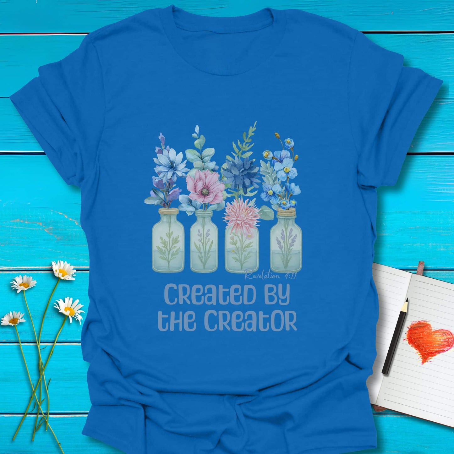 T-Shirt Royal / S Created by the Creator T-Shirt Echo Kindness Printify