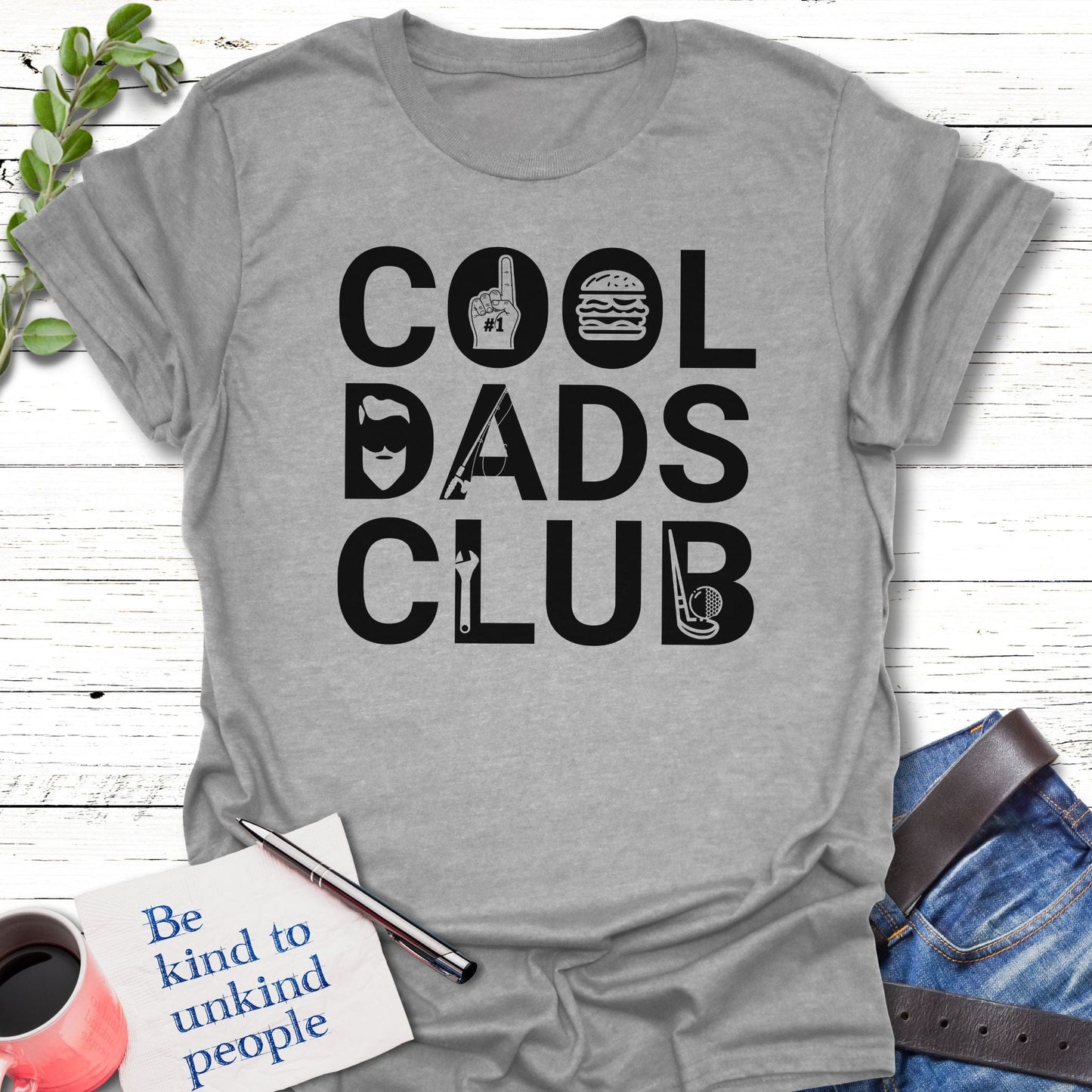 T-Shirt Sport Grey / S Dad Mode On T-Shirt Echo Kindness Printify