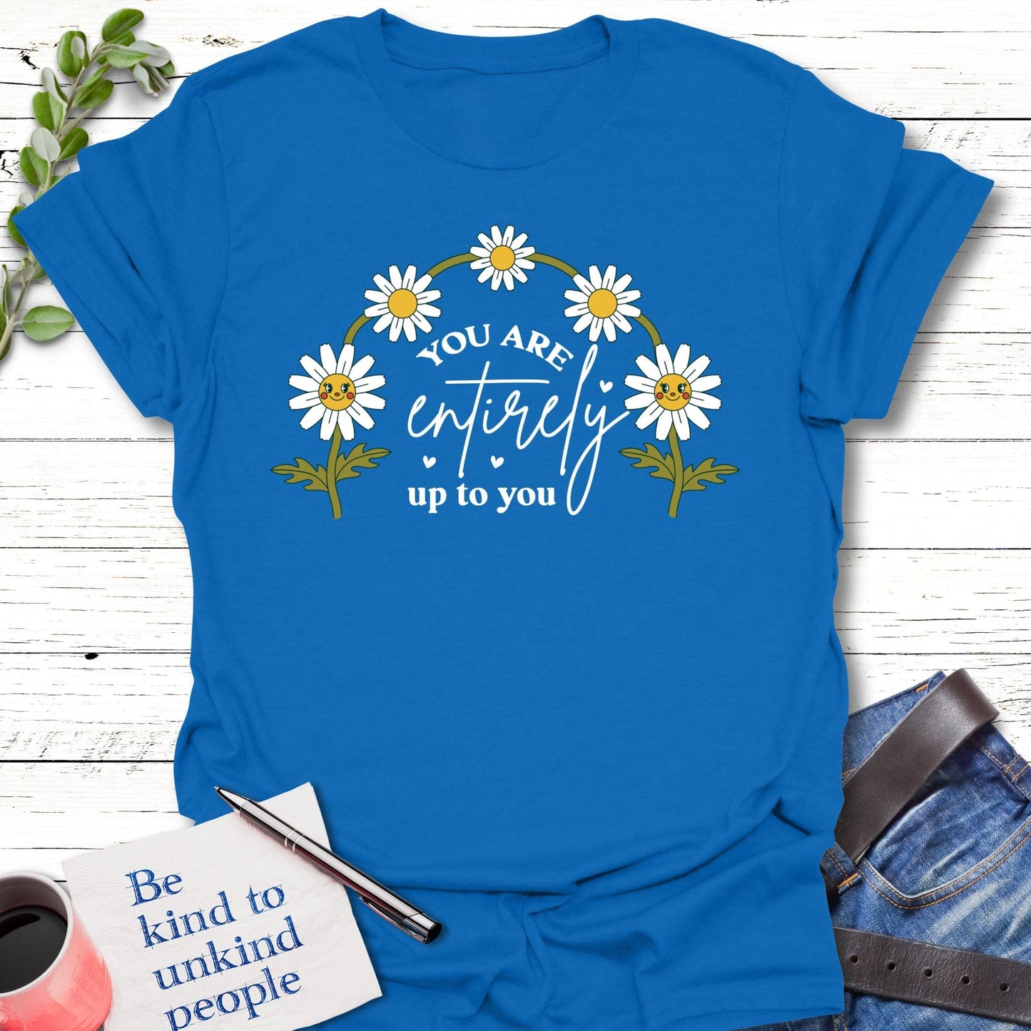 T-Shirt Royal / S Daisy Determinationk T-Shirt Echo Kindness Printify