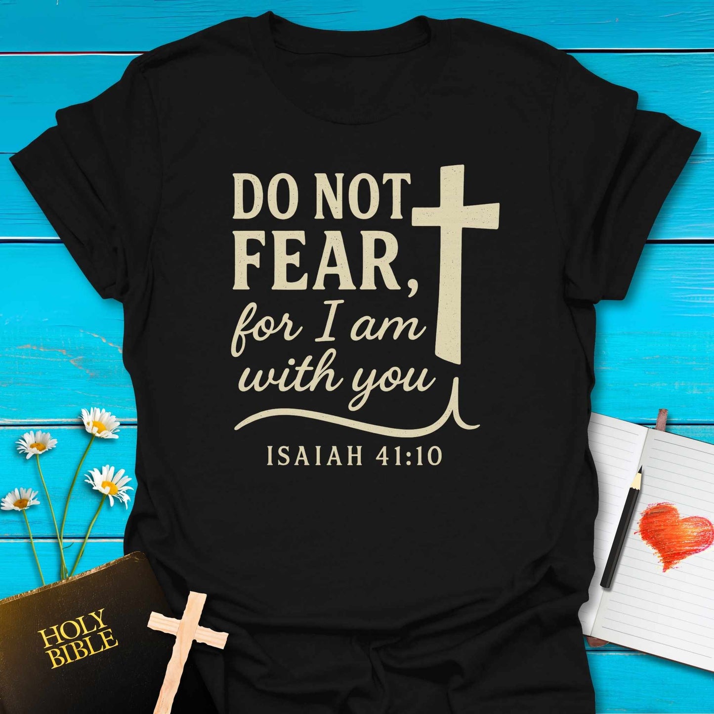 T-Shirt Black / S Do Not Fear T-Shirt Echo Kindness Printify
