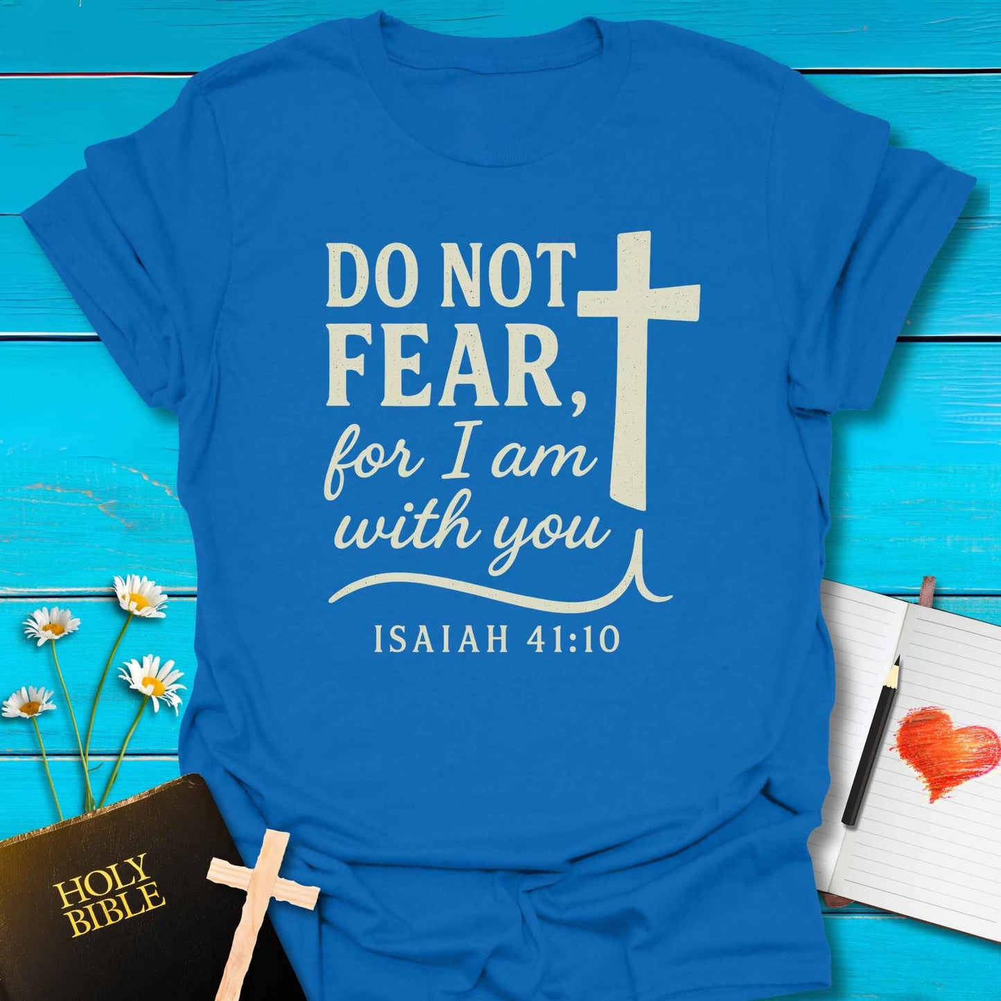 T-Shirt Royal / S Do Not Fear T-Shirt Echo Kindness Printify