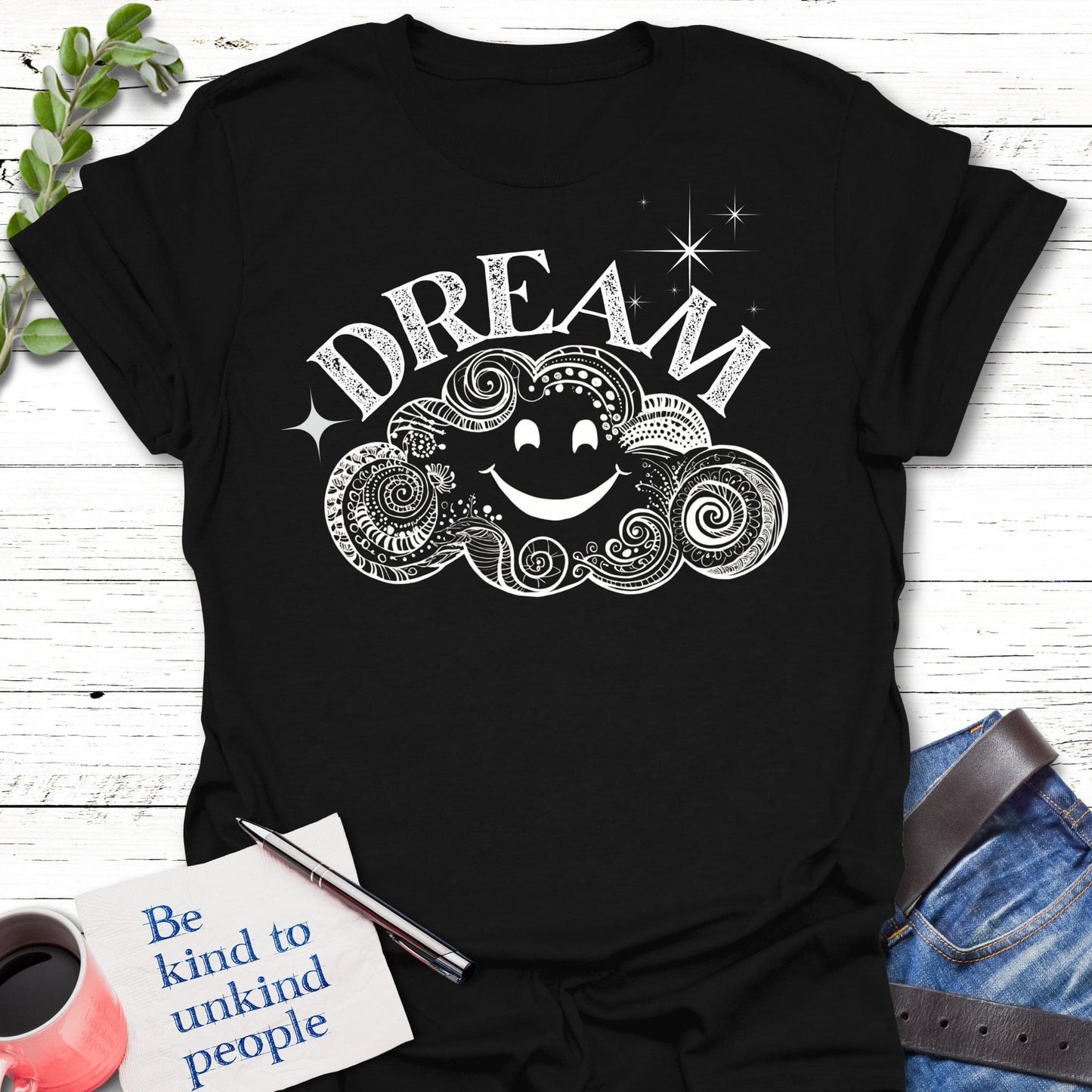 T-Shirt Black / S Dream Cloud T-Shirt Echo Kindness Printify