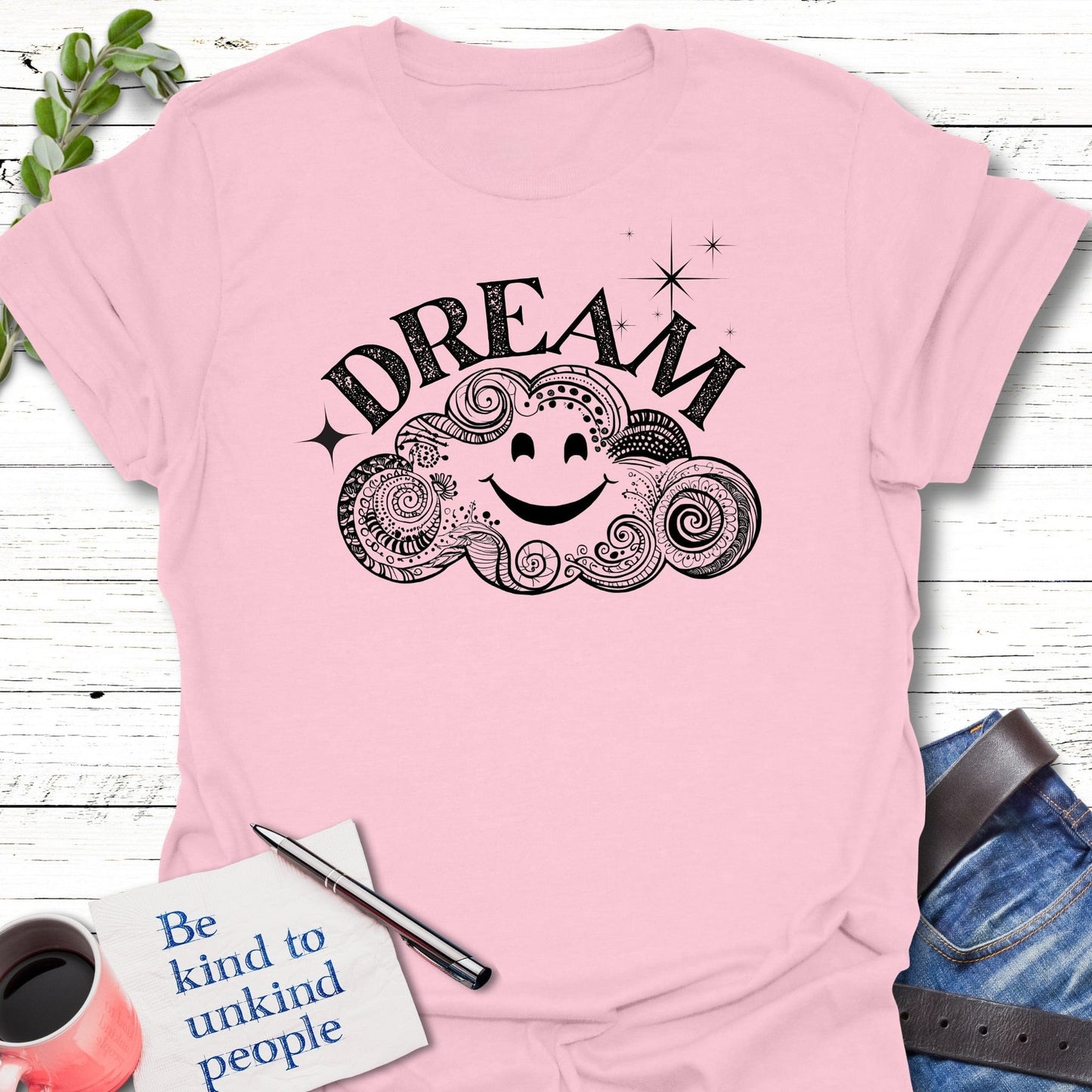 T-Shirt Light Pink / S Dream Cloud T-Shirt Echo Kindness Printify