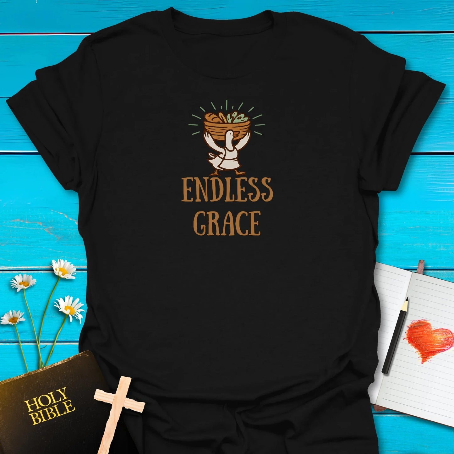 T-Shirt Black / S Endless Grace T-Shirt Echo Kindness Printify