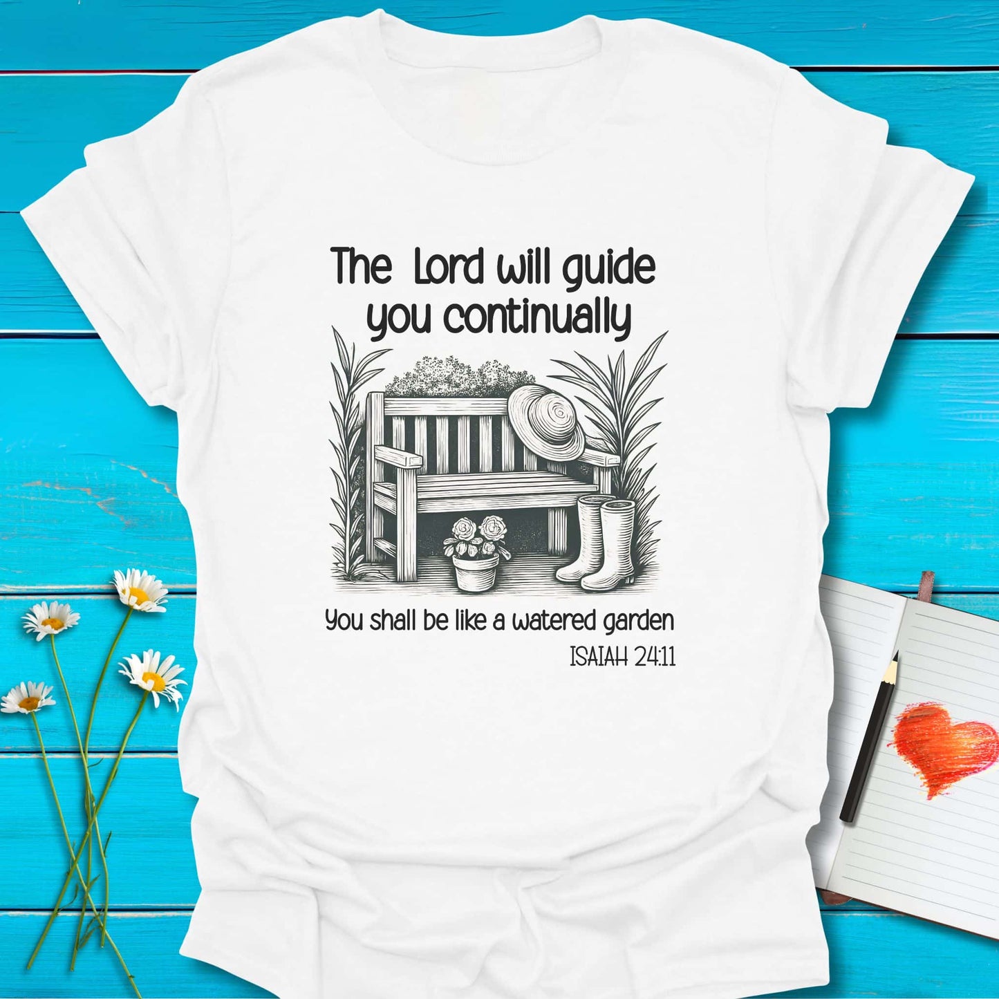 T-Shirt White / S Guided Garden T-Shirt Echo Kindness Printify