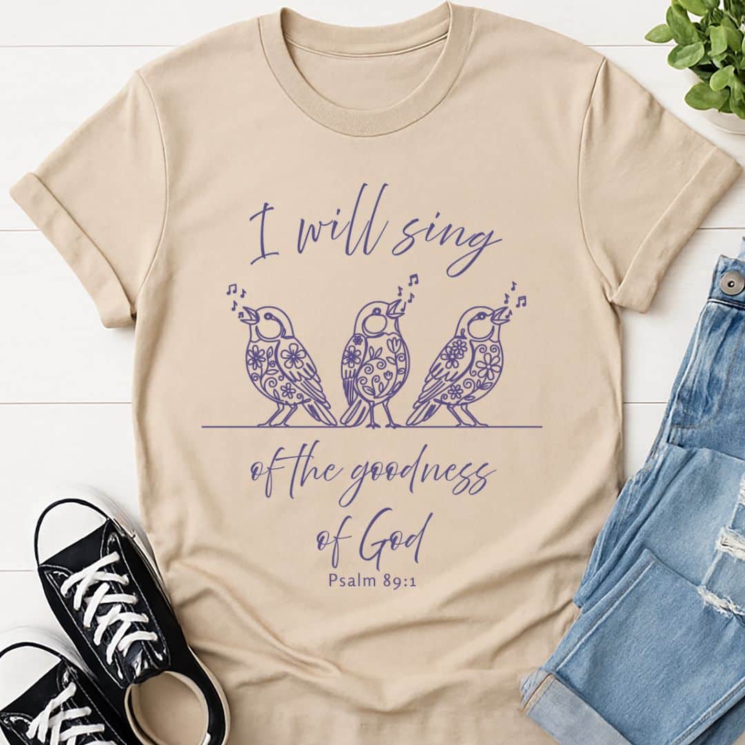 T-Shirt Sand / S I Will Sing T-Shirt Echo Kindness