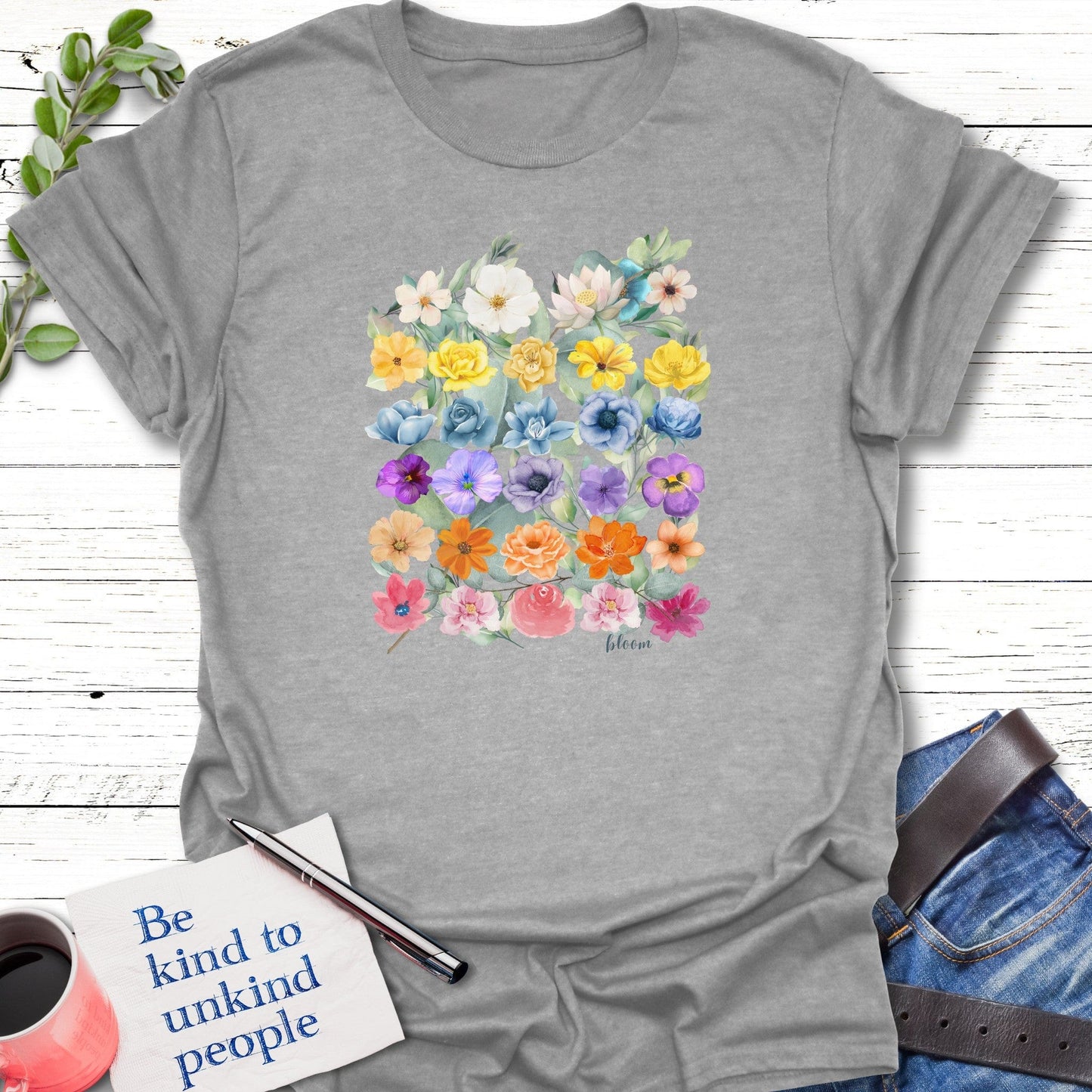 T-Shirt Sport Grey / S Infinite Bloom T-Shirt Echo Kindness Printify