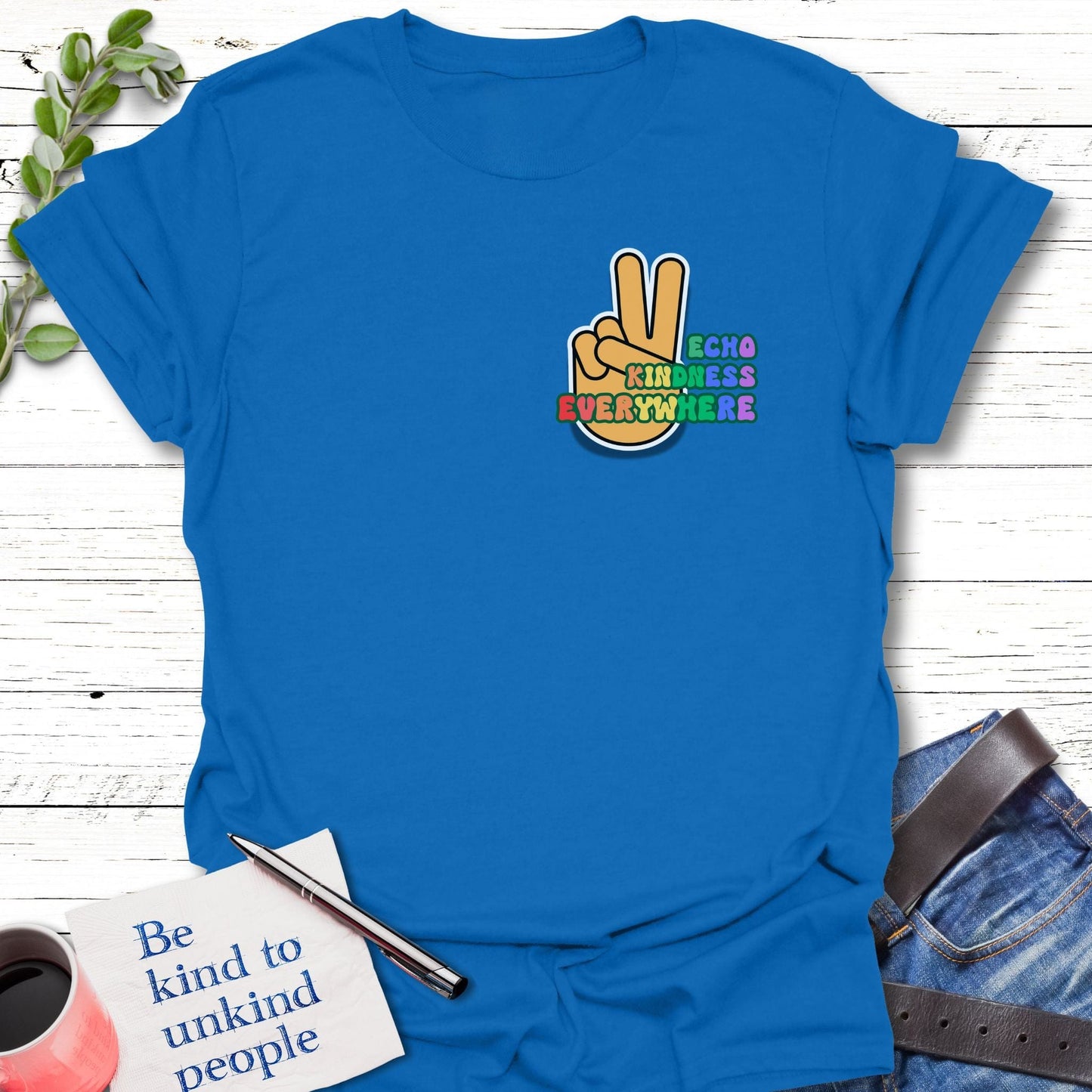 T-Shirt Royal / S Infinite Kindness T-Shirt Echo Kindness Printify