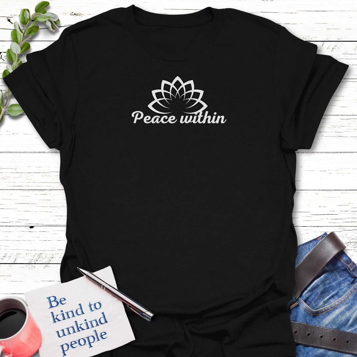 T-Shirt Black / S Inner Bloom T-Shirt Echo Kindness Printify