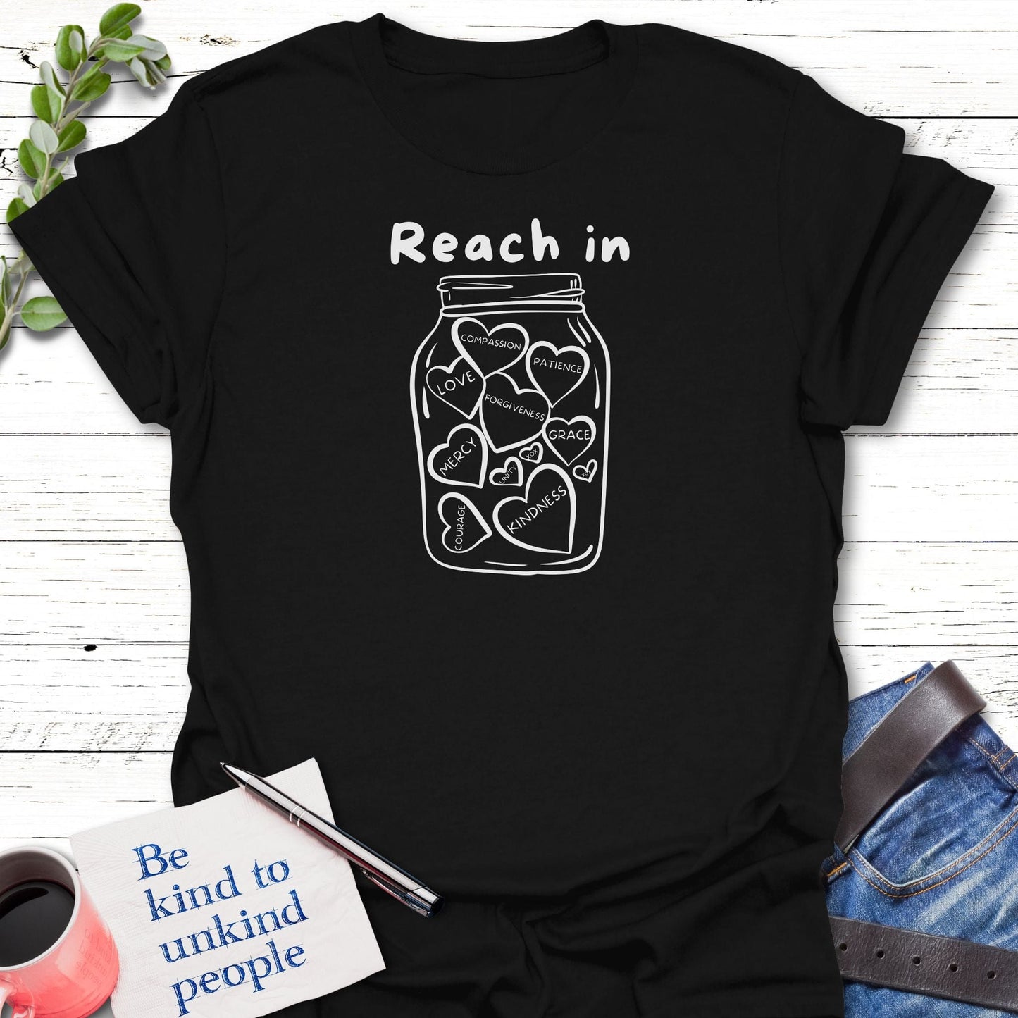 T-Shirt Black / S Jar of Gifts T-Shirt Echo Kindness Printify
