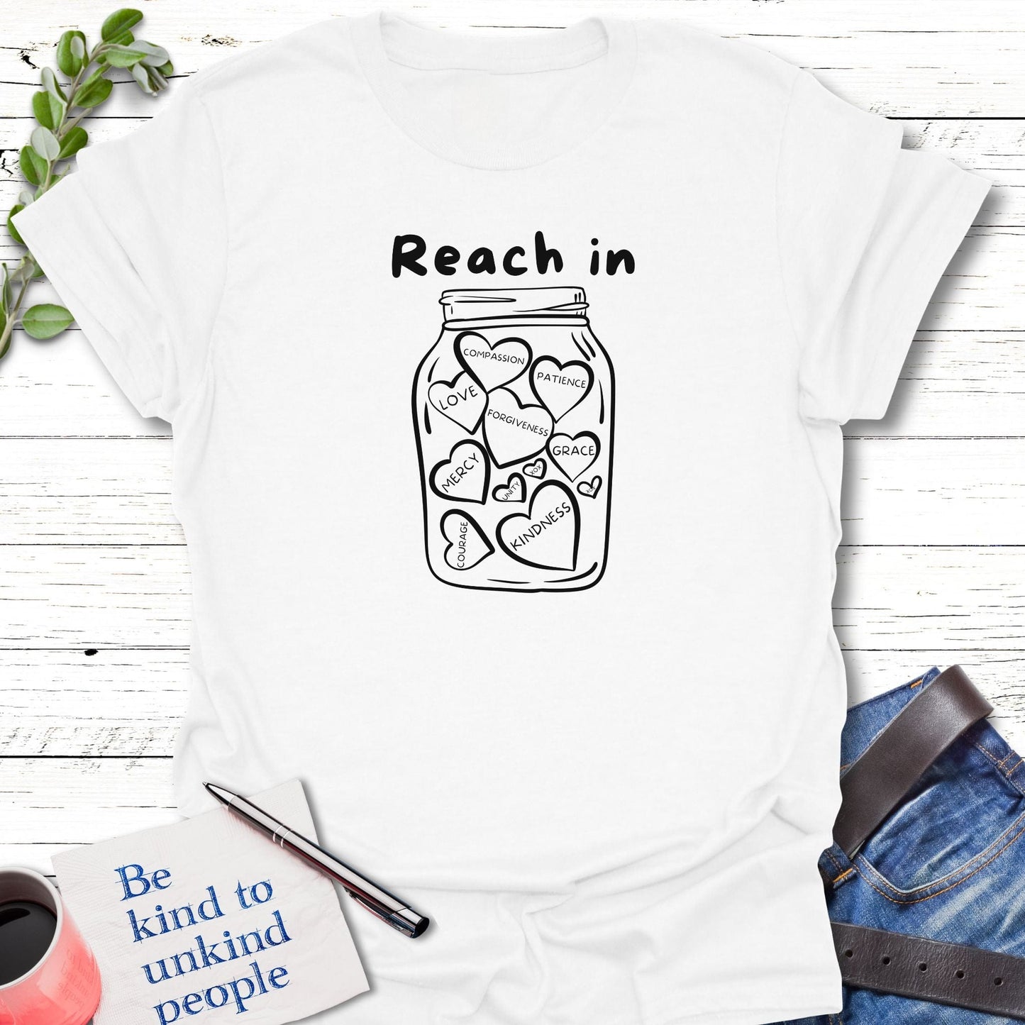 T-Shirt White / S Jar of Gifts T-Shirt Echo Kindness Printify