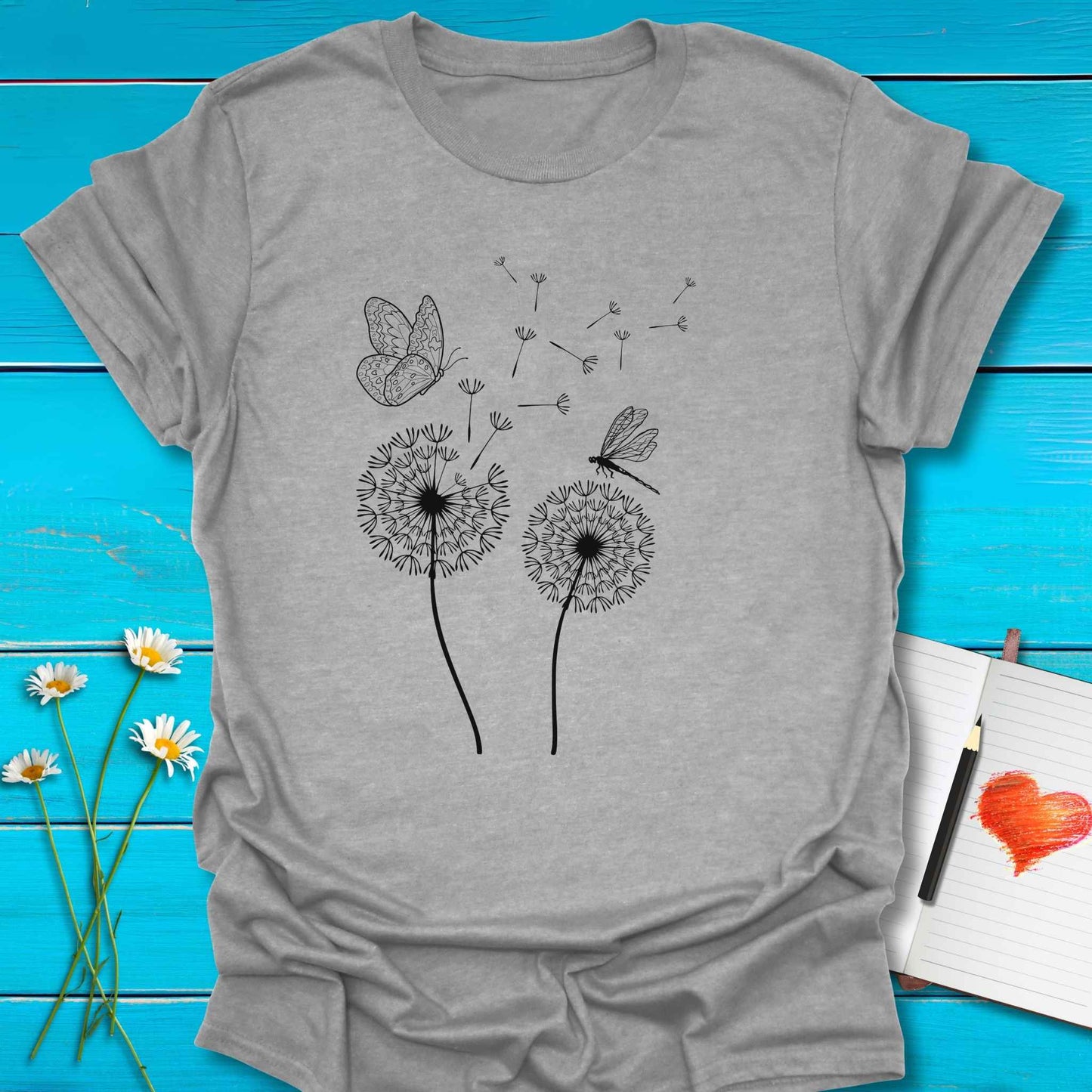 T-Shirt Sport Grey / S Kindness Floats Far T-Shirt Echo Kindness Printify