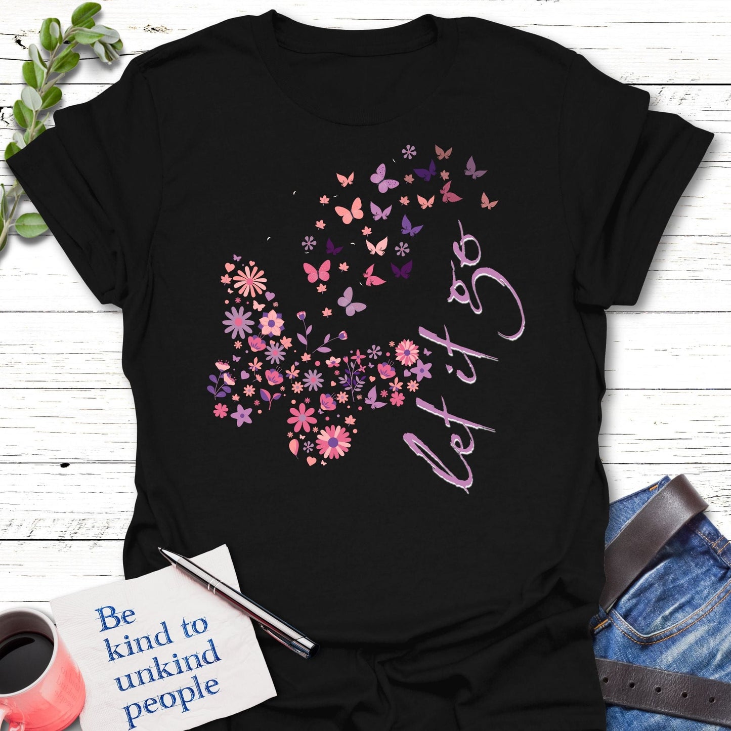 T-Shirt Black / S Let it Go T-Shirt Echo Kindness Printify