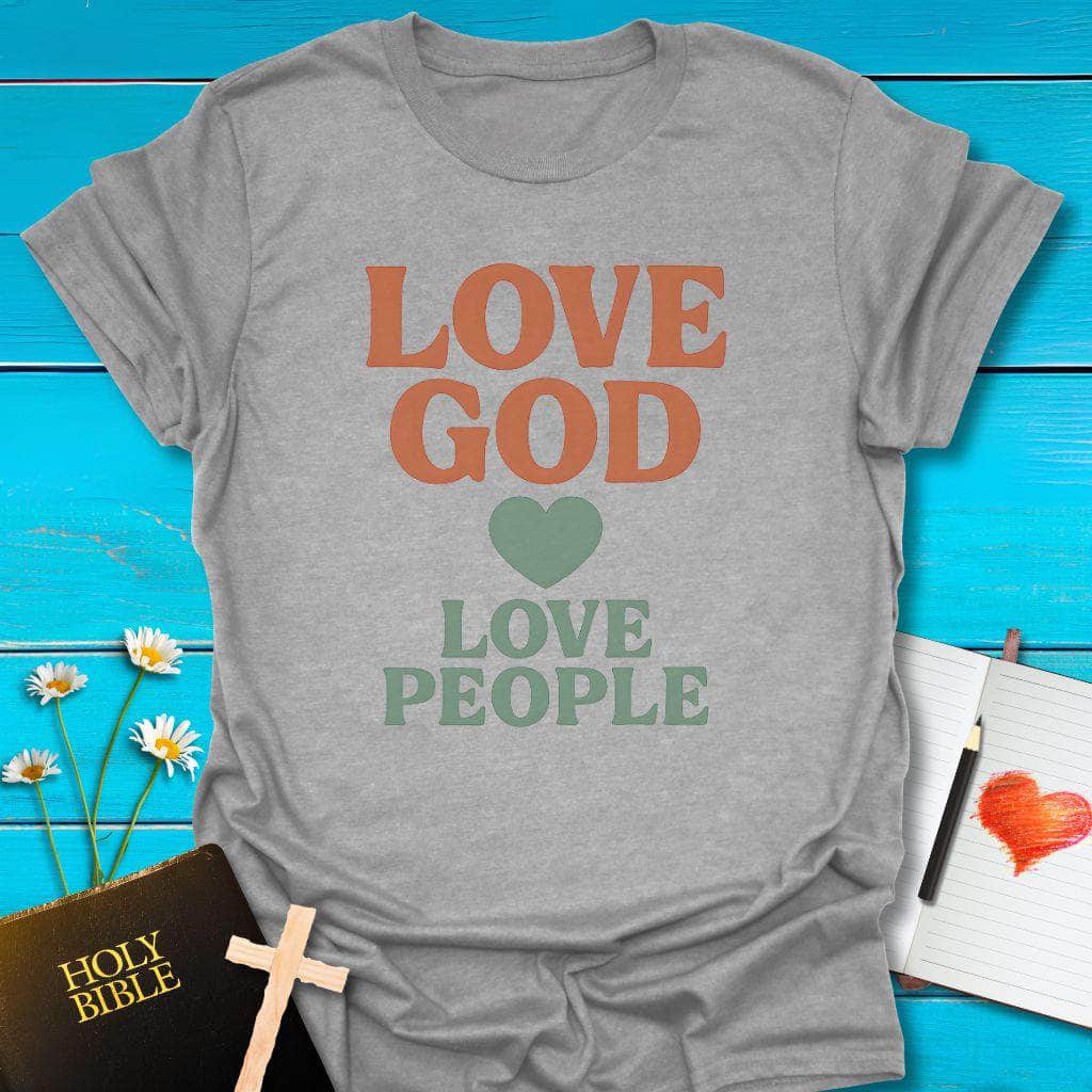 T-Shirt Sport Grey / S Love God Love People T-Shirt Echo Kindness