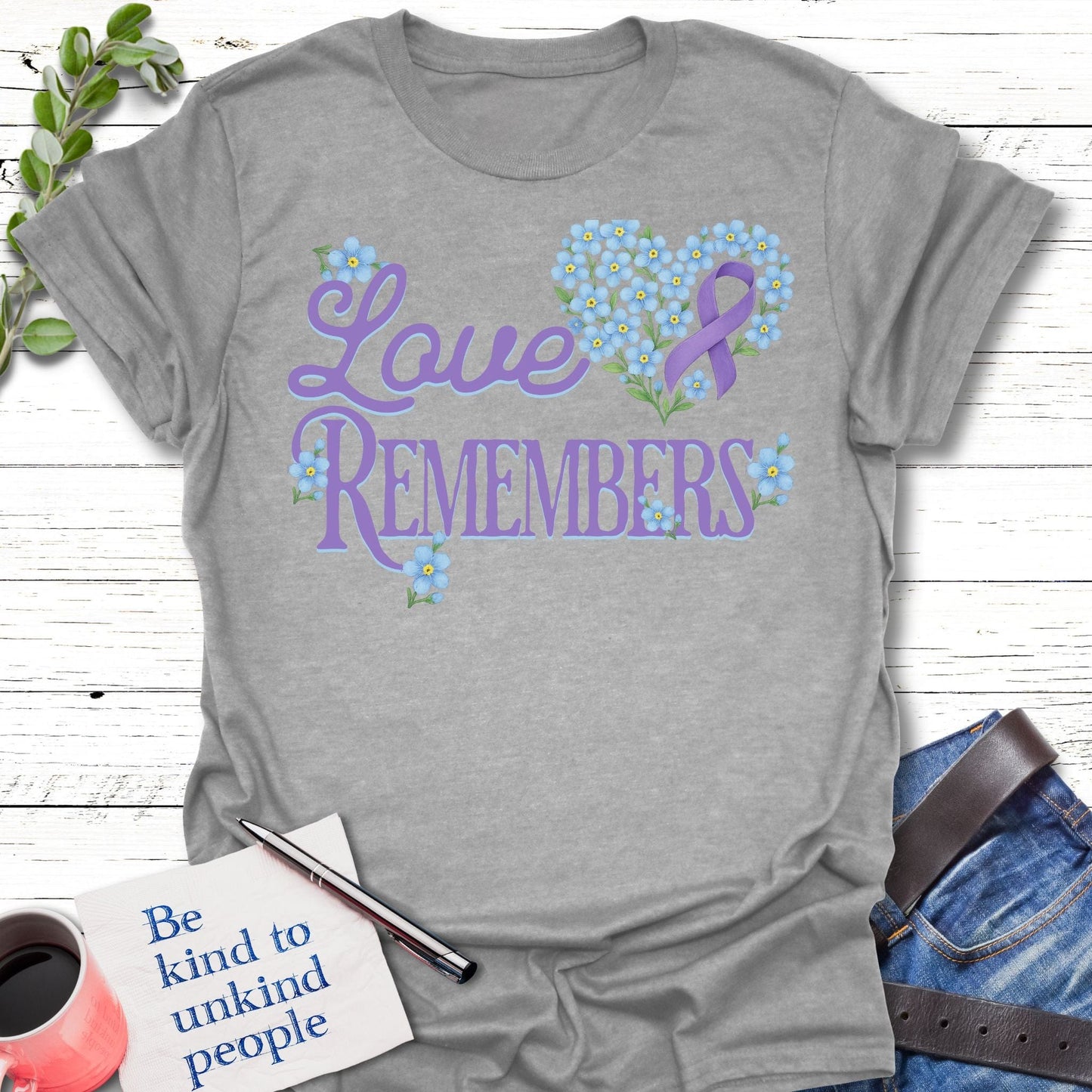 T-Shirt Sport Grey / S Love Remembers T-Shirt Echo Kindness Printify