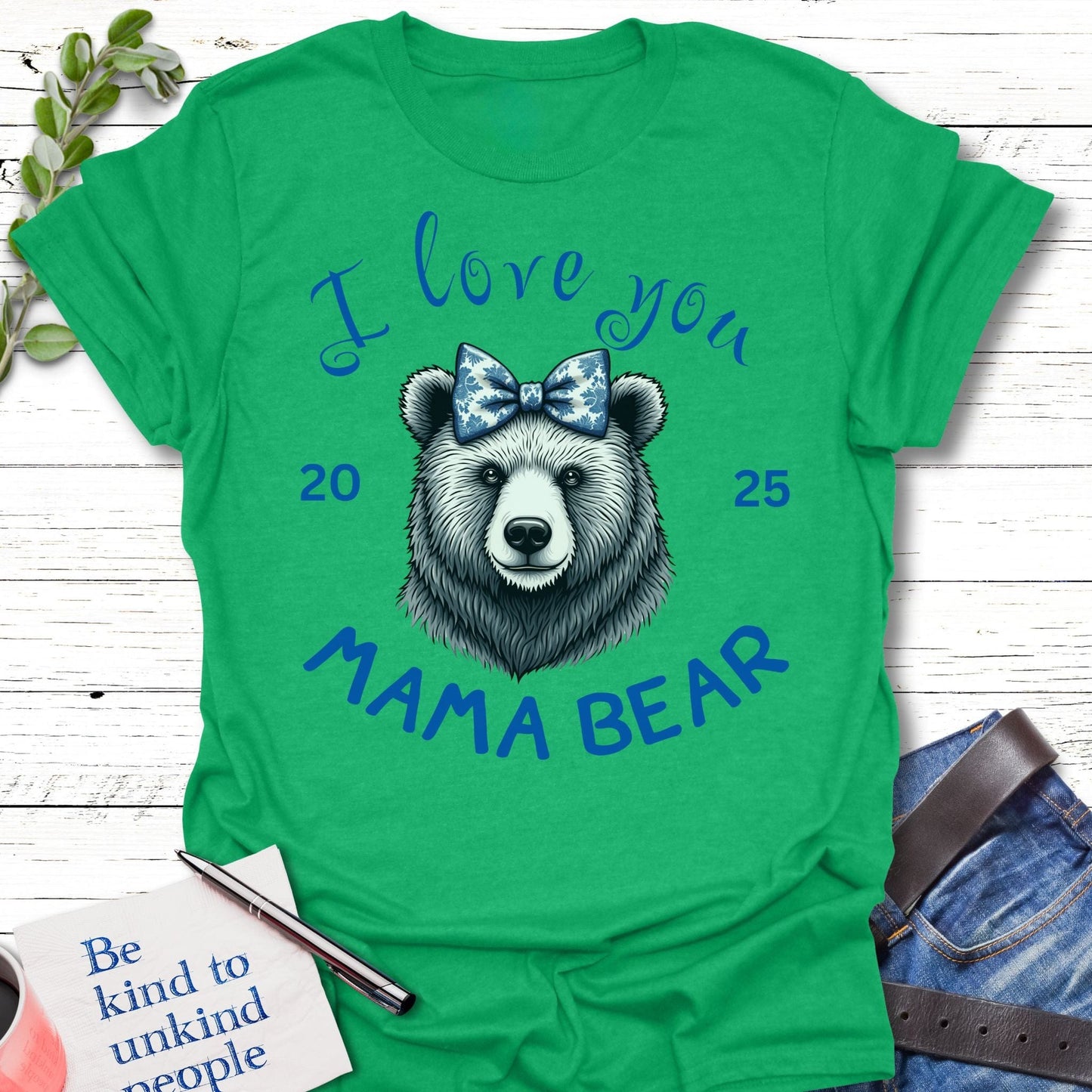 T-Shirt Heather Irish Green / S Mama Love T-Shirt Echo Kindness Printify