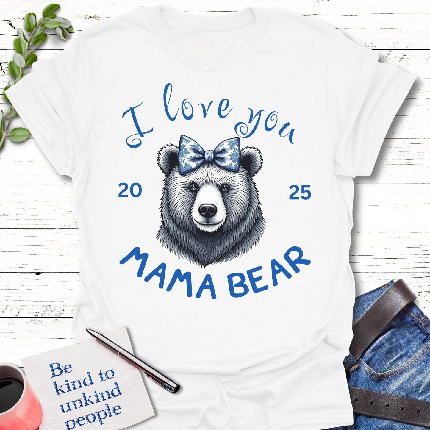 T-Shirt White / S Mama Love T-Shirt Echo Kindness Printify