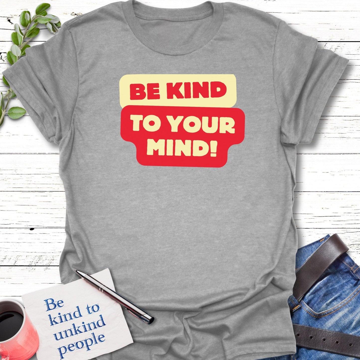 T-Shirt Sport Grey / S Mindful Kindness T-Shirt Echo Kindness Printify