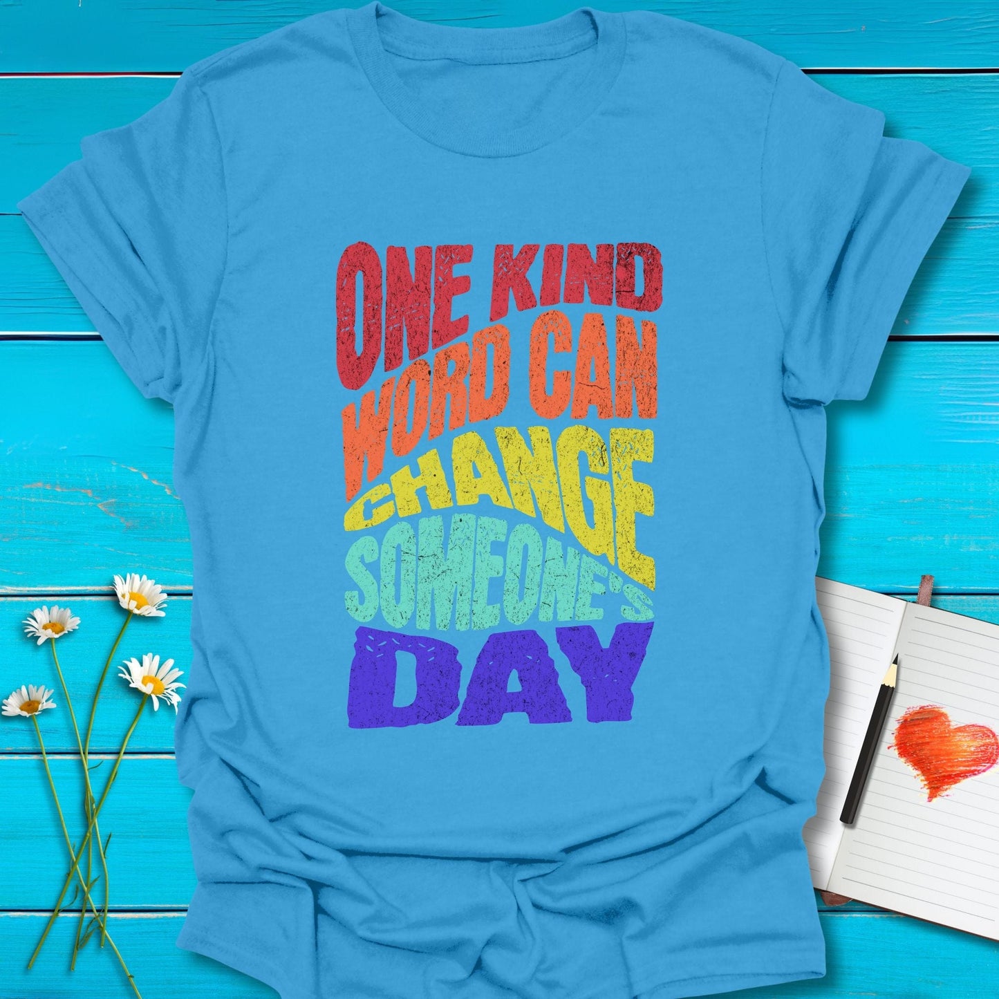 T-Shirt Iris / S One Kind Word T-Shirt Echo Kindness Printify