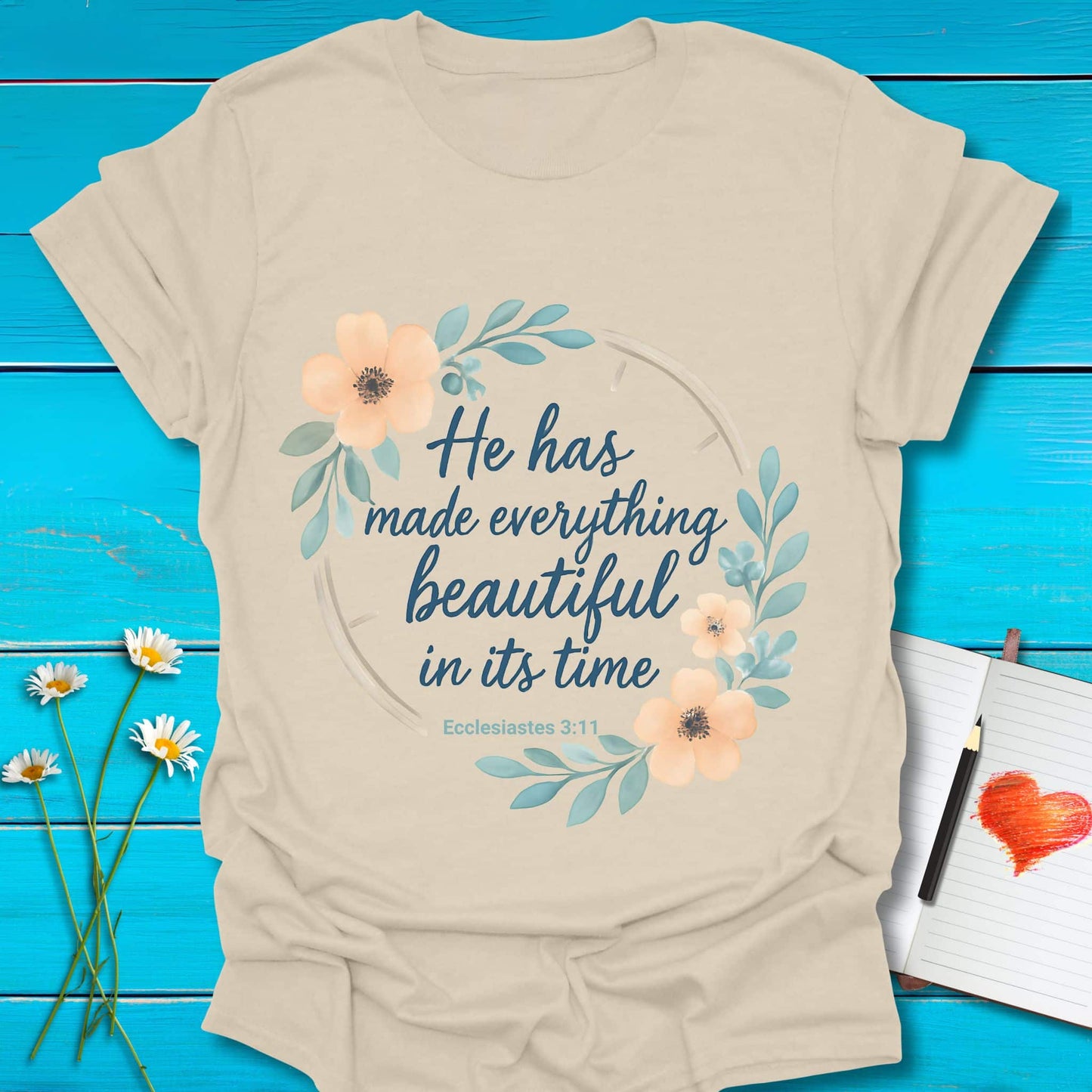 T-Shirt Natural / S Perfect Timing T-Shirt Echo Kindness Printify