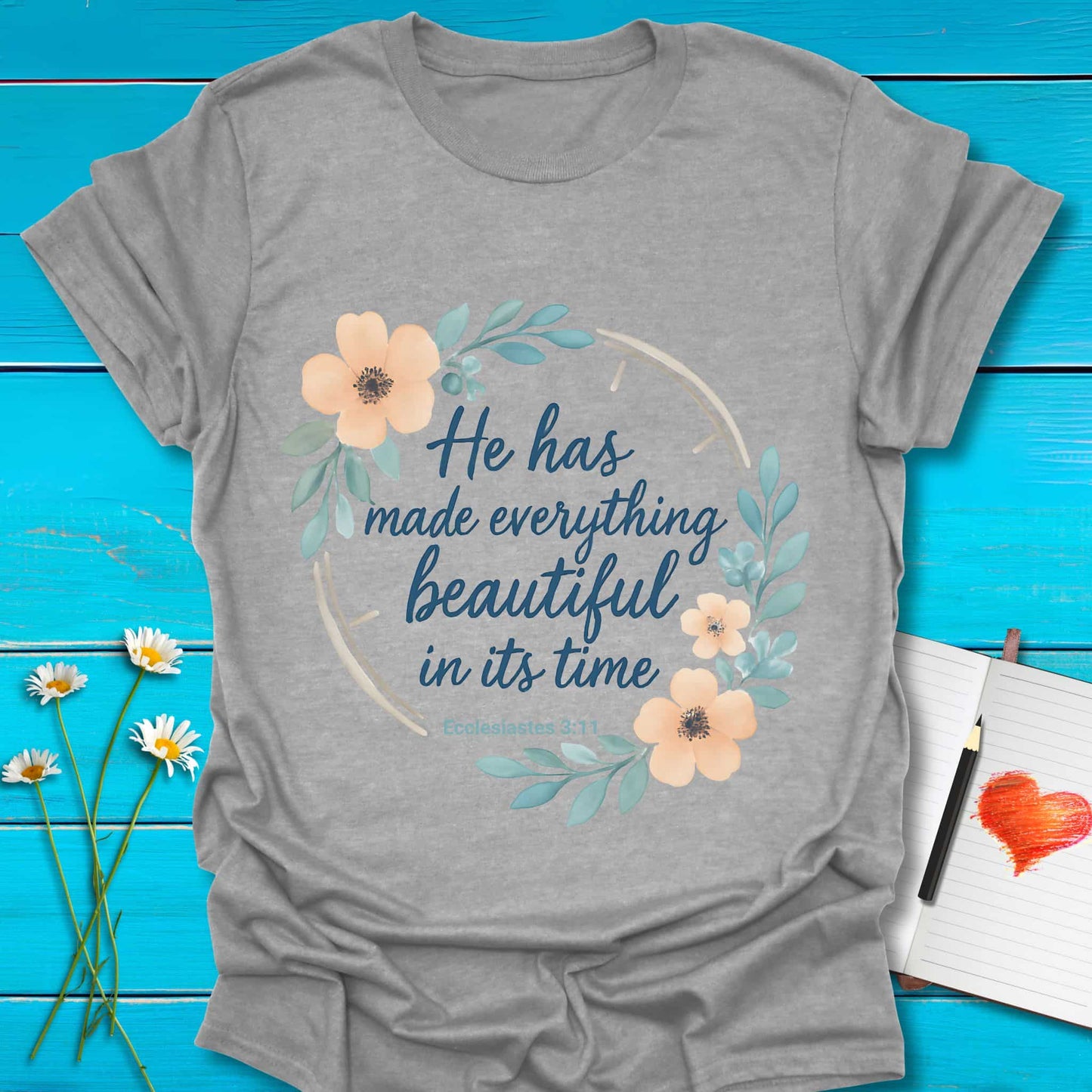 T-Shirt Sport Grey / S Perfect Timing T-Shirt Echo Kindness Printify