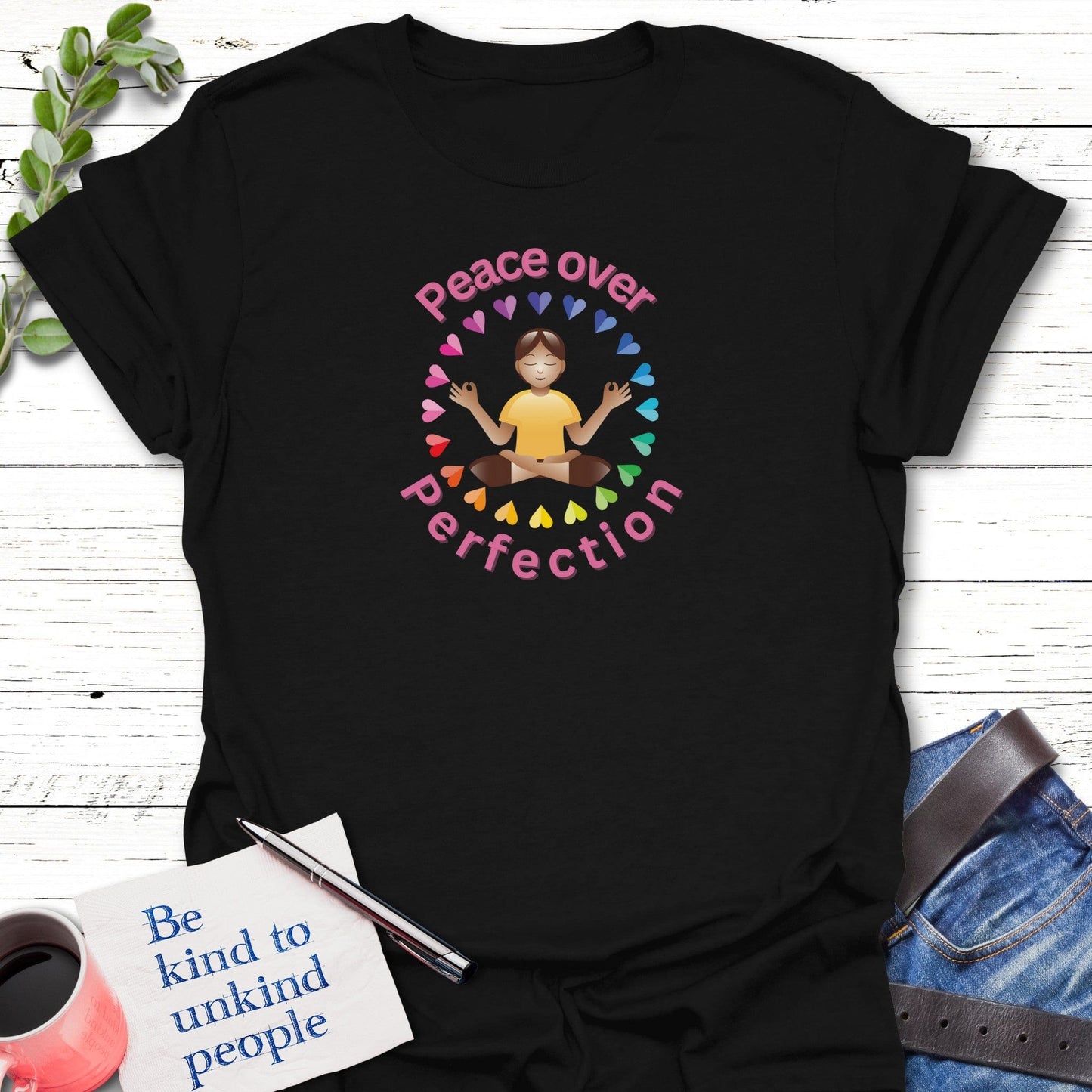 T-Shirt Black / S Perfect Zen T-Shirt Echo Kindness Printify