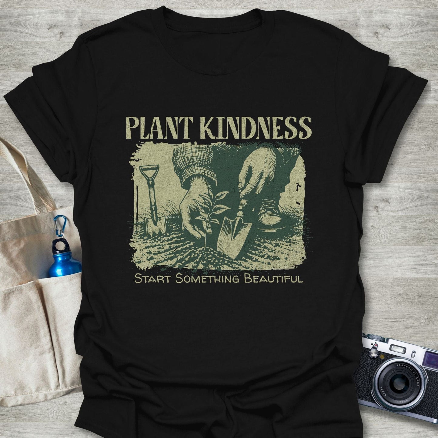 T-Shirt Black / S Plant Kindness T-Shirt Echo Kindness Printify