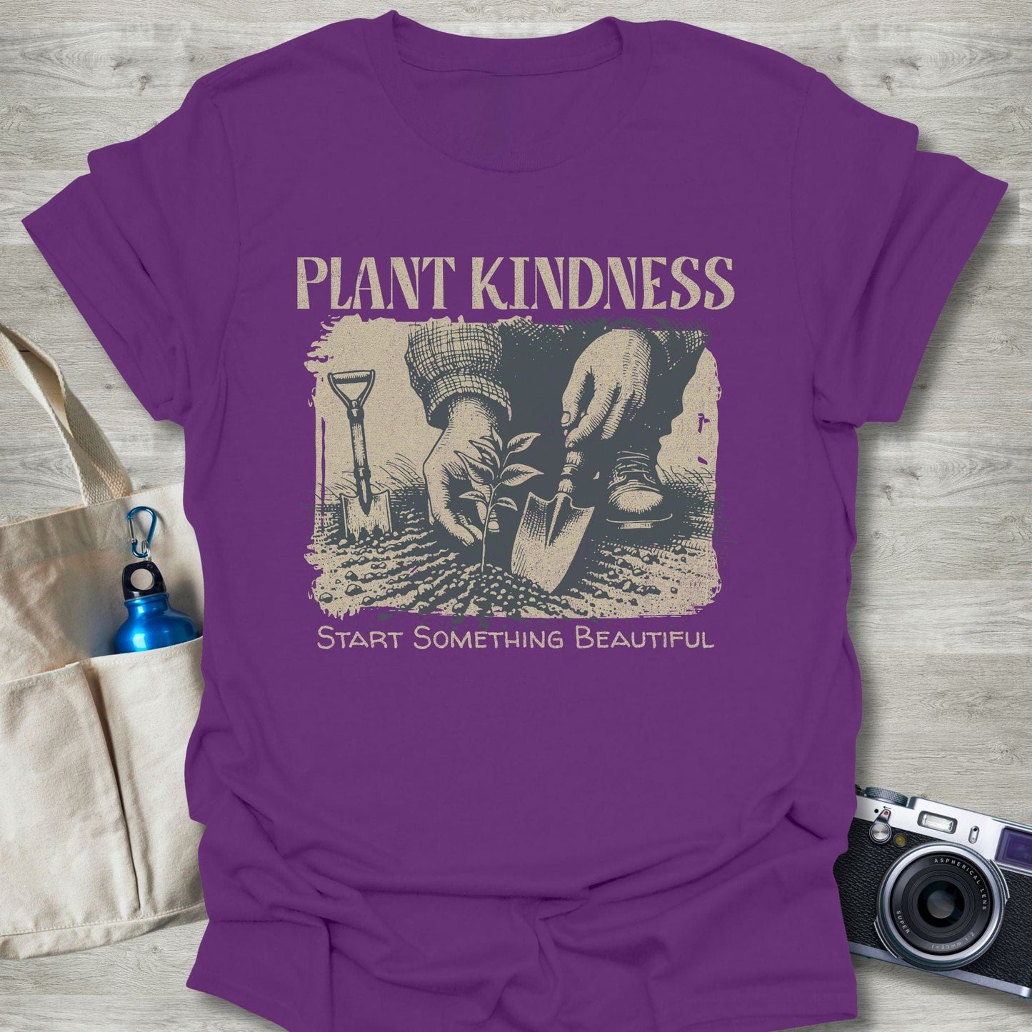 T-Shirt Purple / S Plant Kindness T-Shirt Echo Kindness Printify